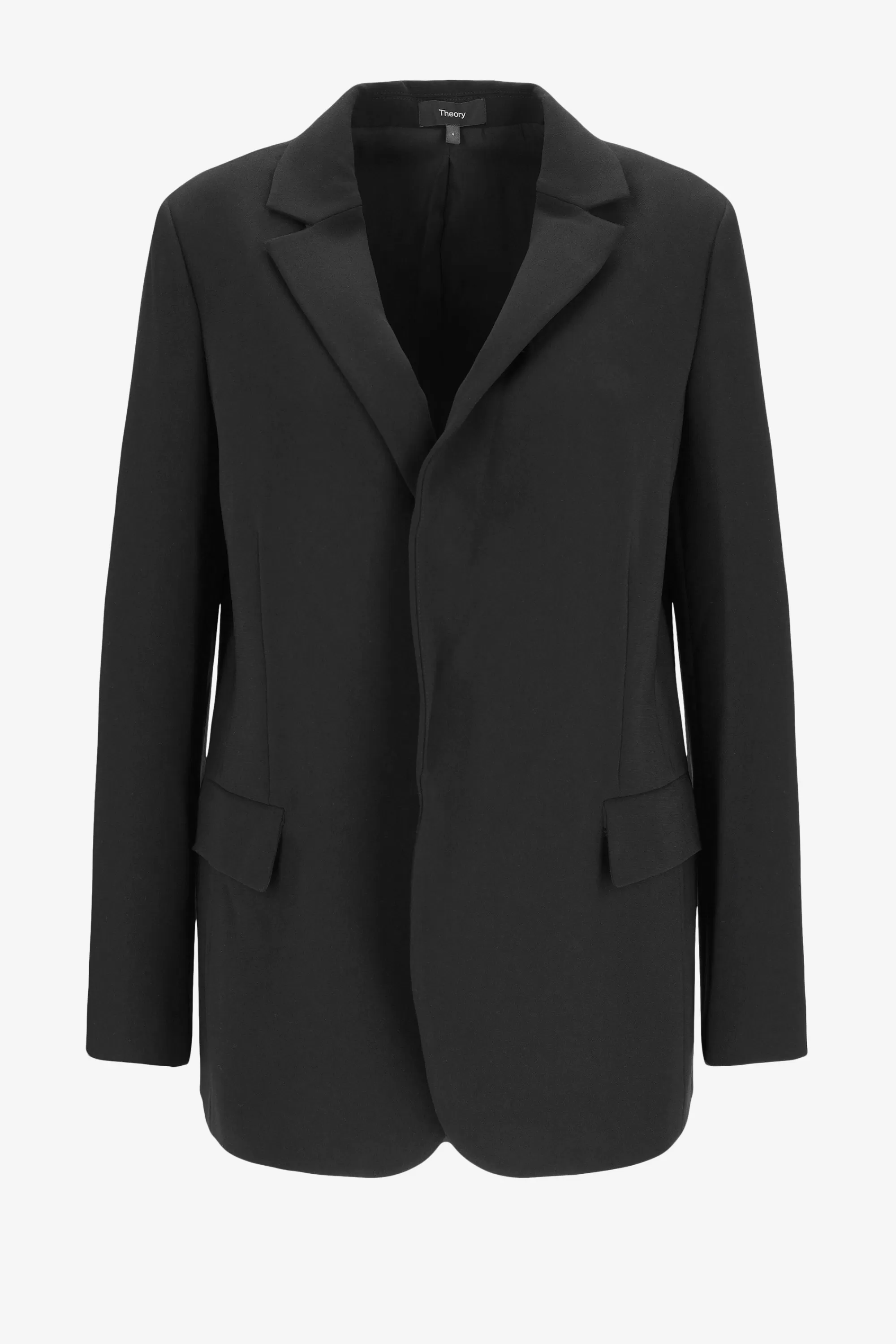 Frauen Theory Blazer Boy In Schwarz