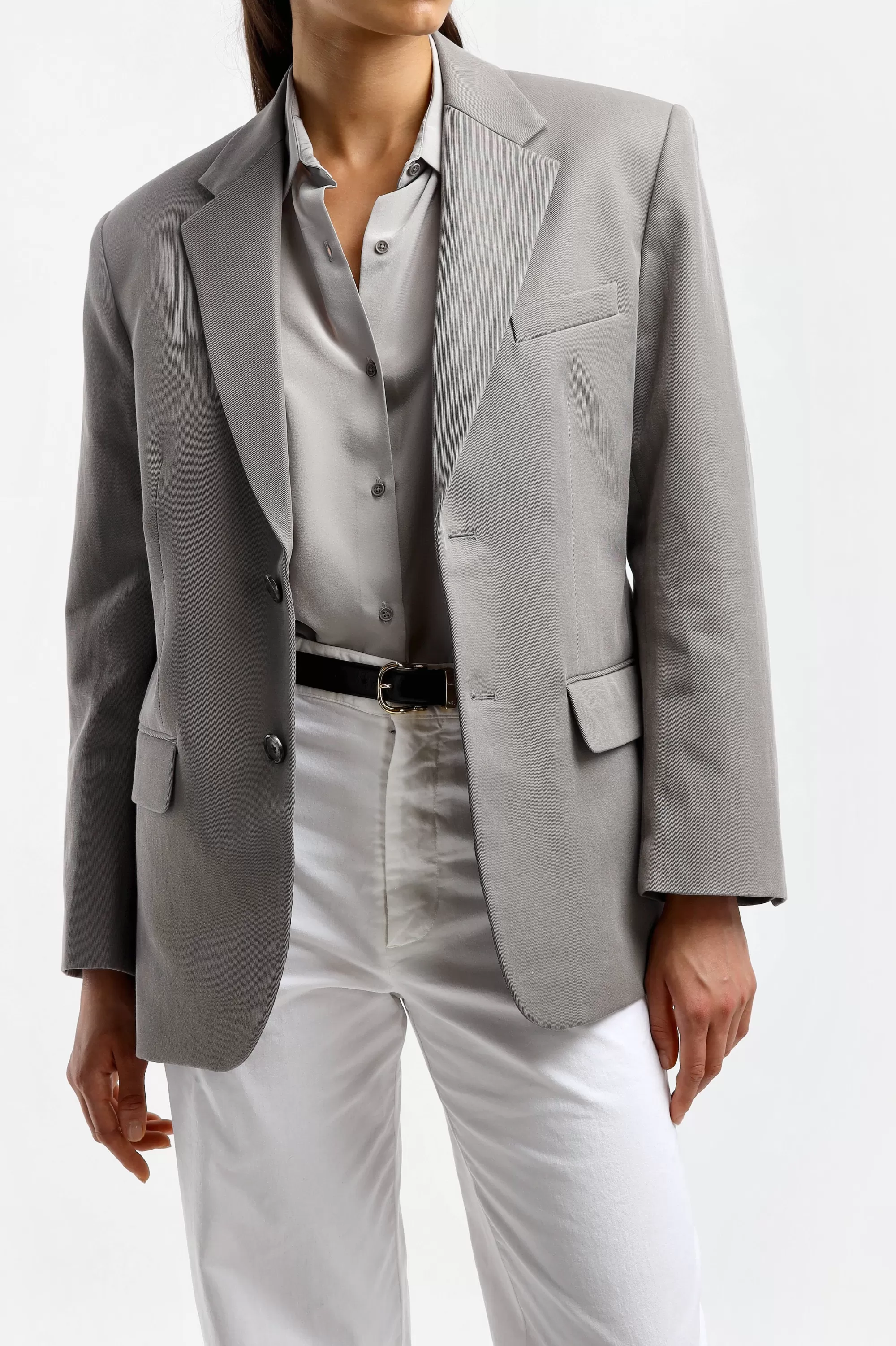 Frauen Nili Lotan Blazer Boyfriend In Storm Grey