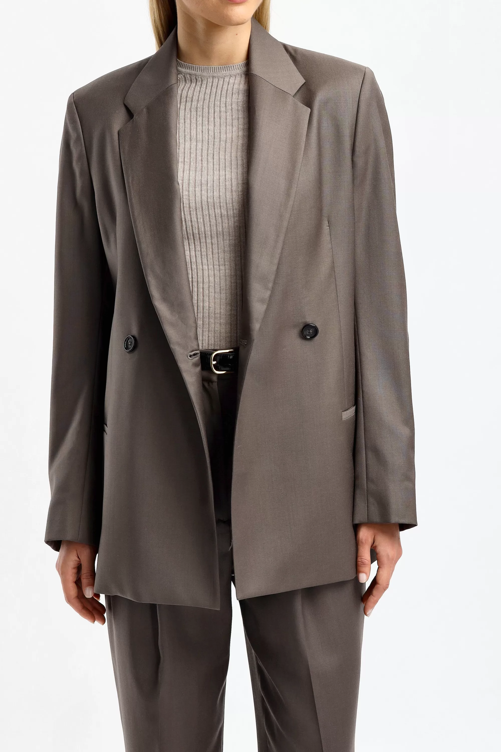 Frauen Toteme Blazer Double-Breasted In Ash