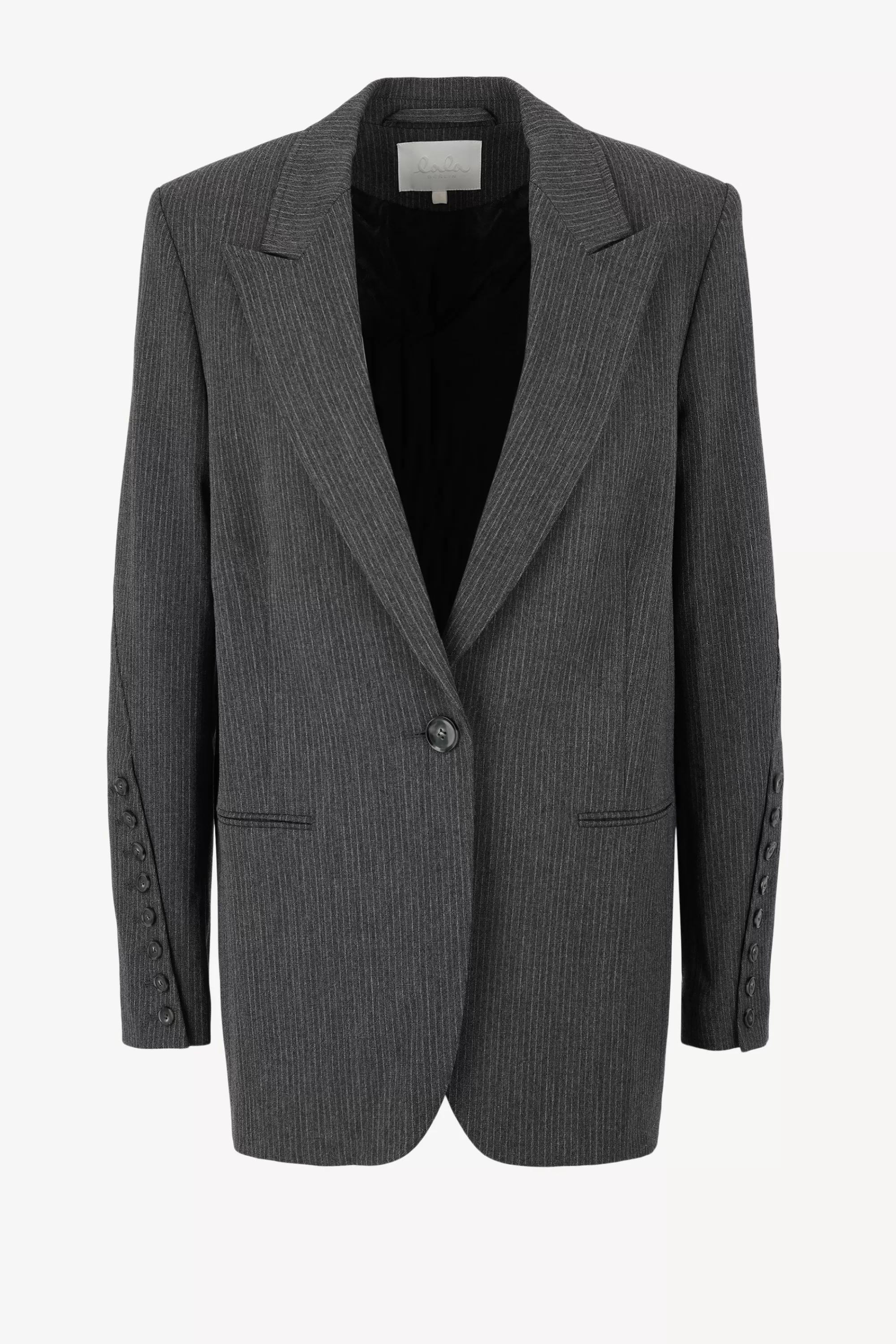 Frauen Lala Berlin Blazer Jula In Anthracite Stripe