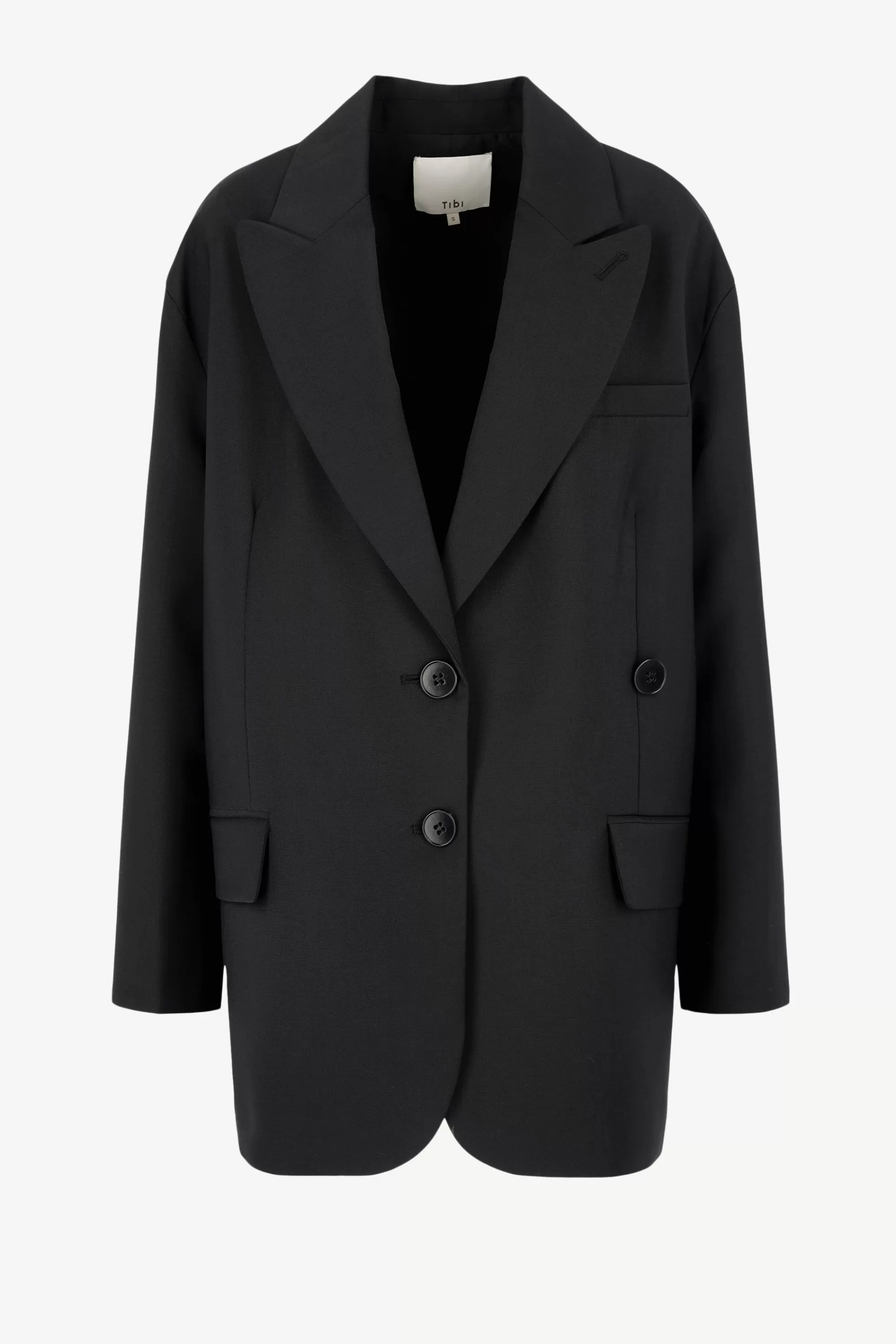 Frauen Tibi Blazer Liam In Schwarz