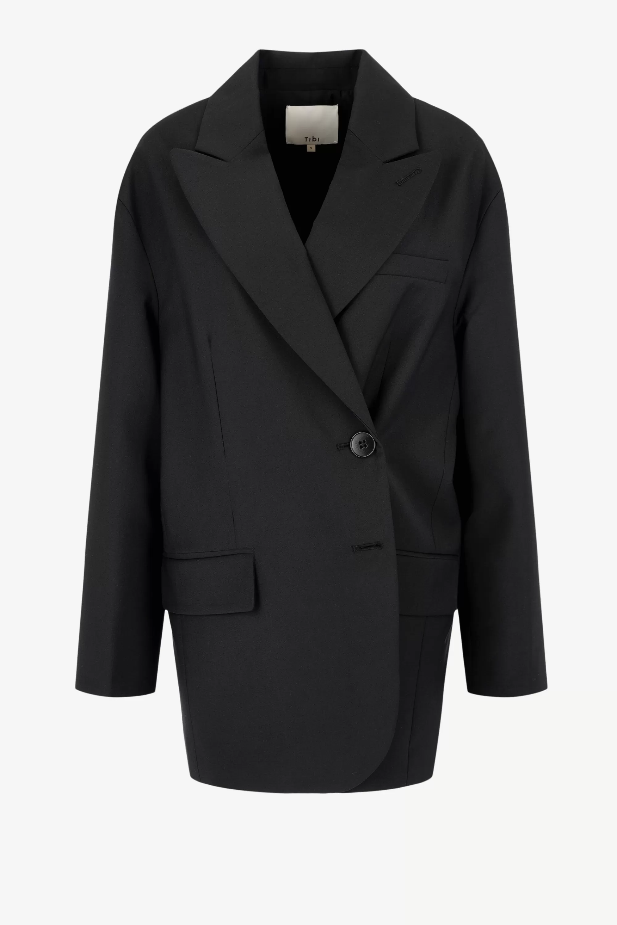 Frauen Tibi Blazer Liam In Schwarz