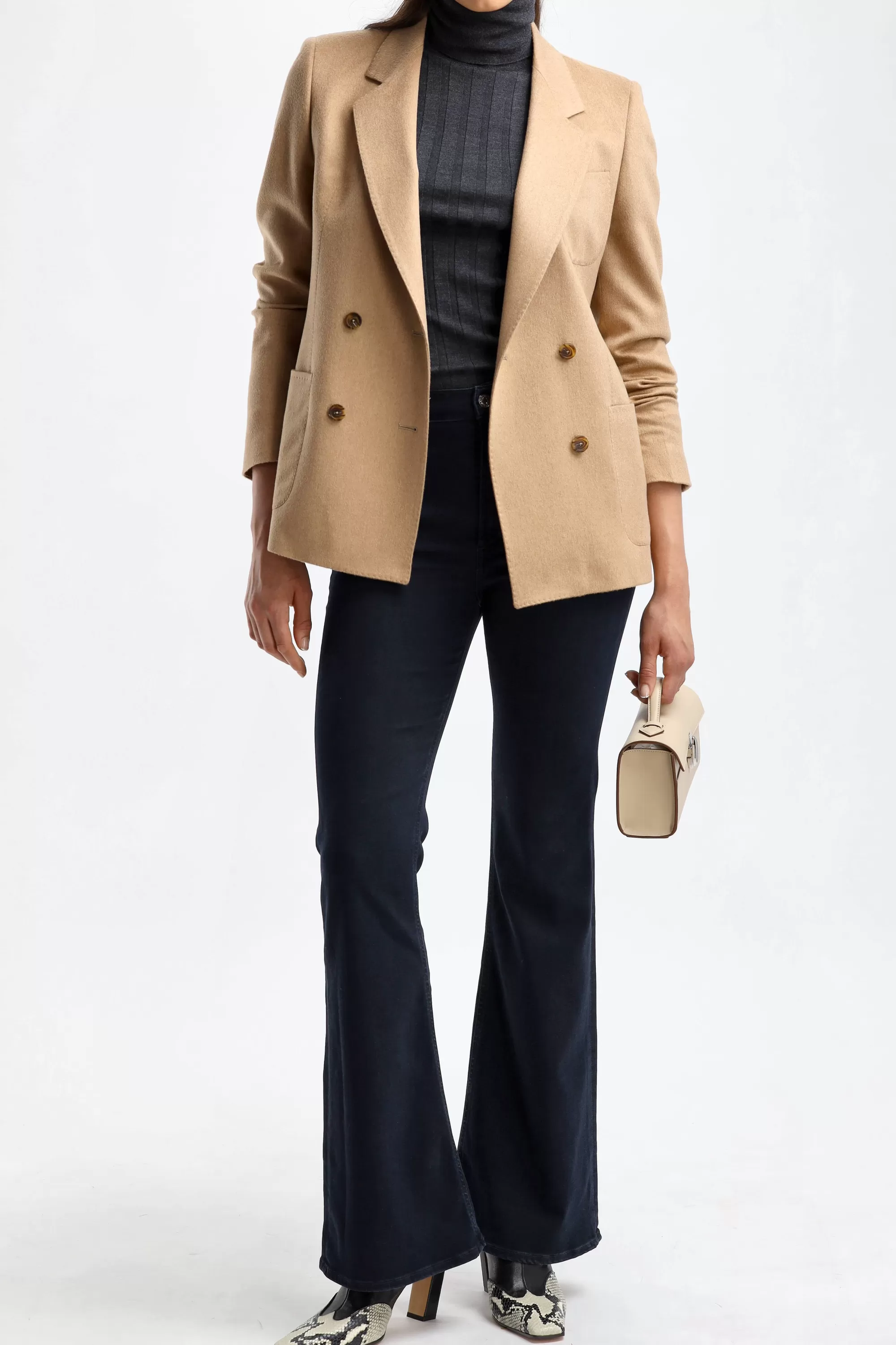 Frauen Tagliatore Blazer Nayade In Beige