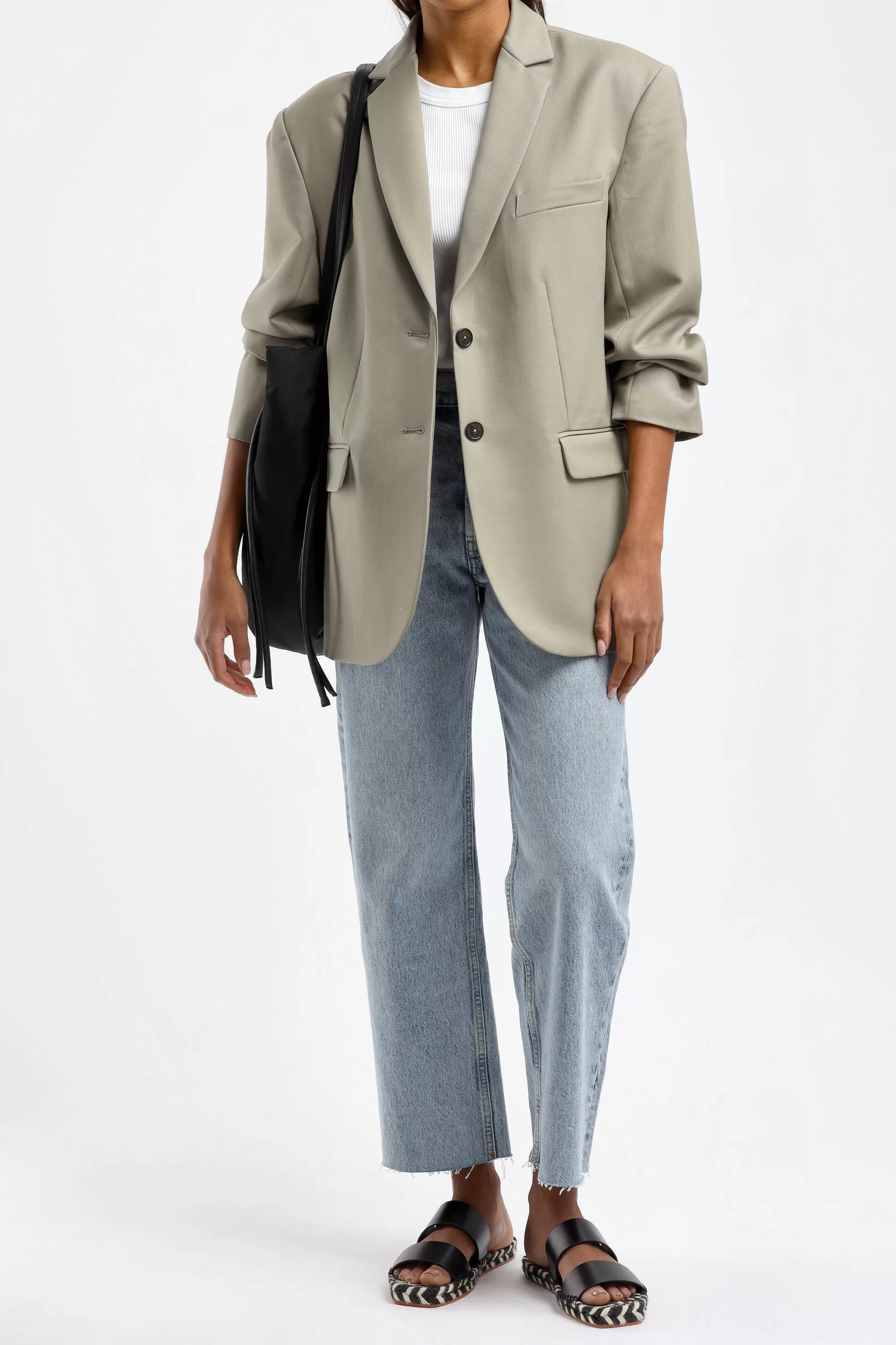 Frauen Anine Bing Blazer Quinn In Green Khaki