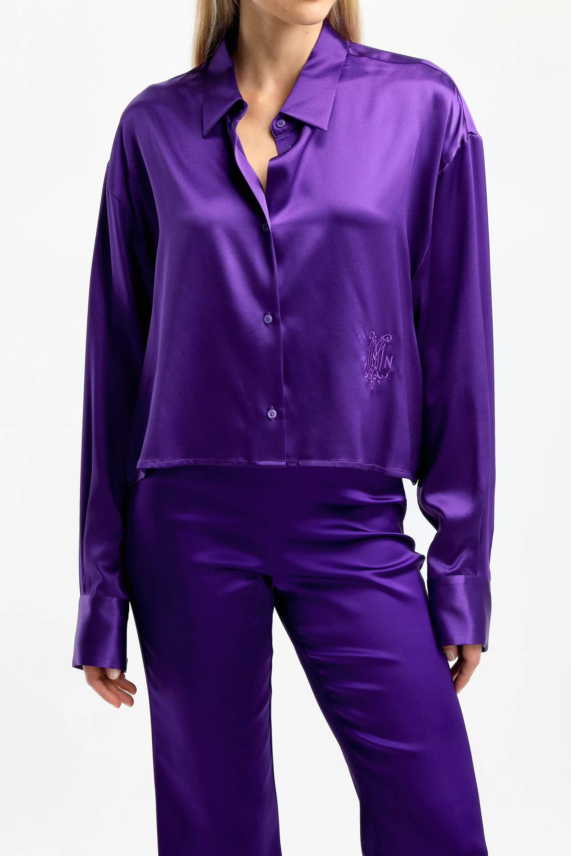 Frauen DMN Bluse Baby Chloe In Violet