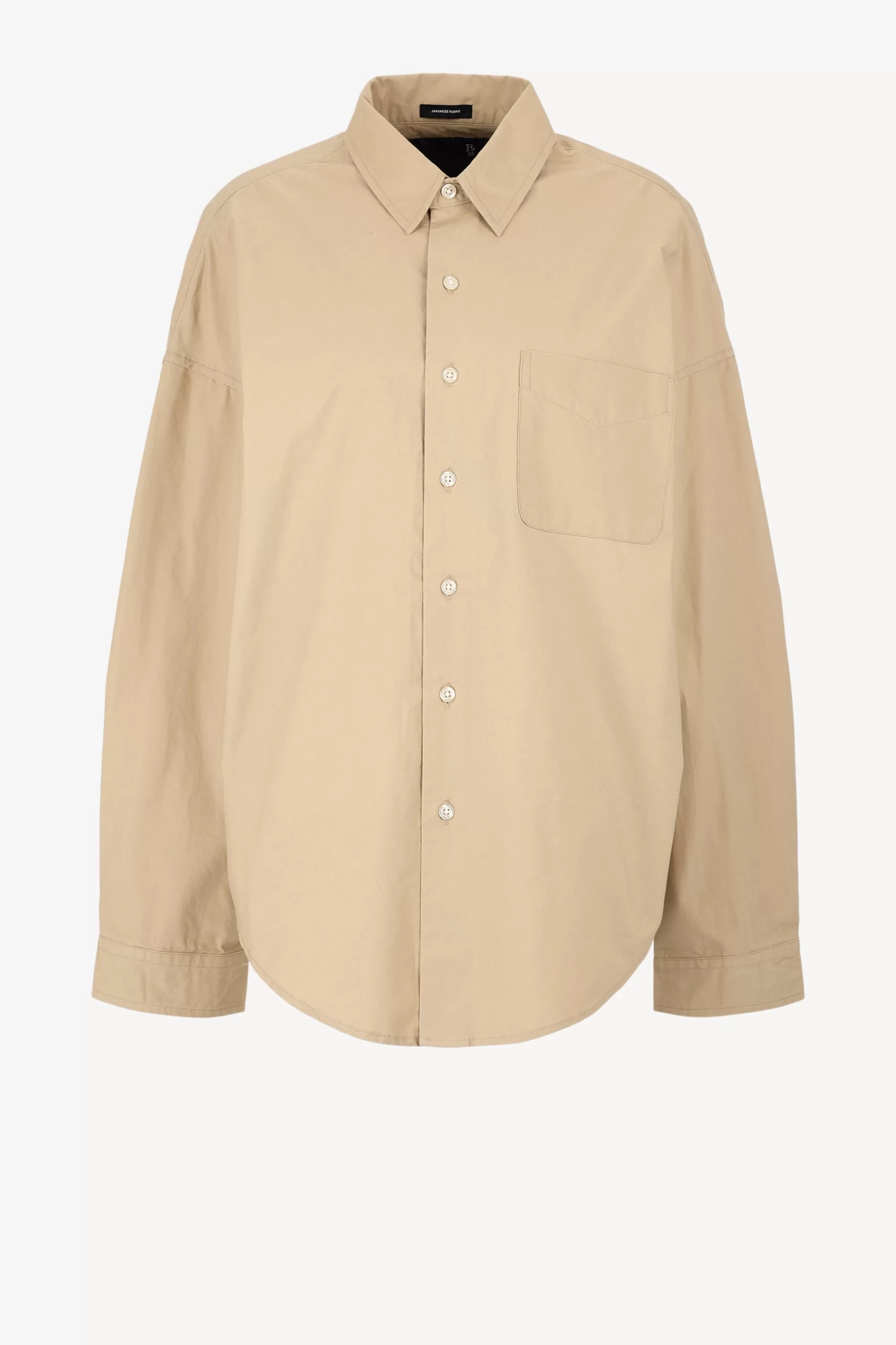 Frauen R13 Bluse Boxy Button Up In Khaki