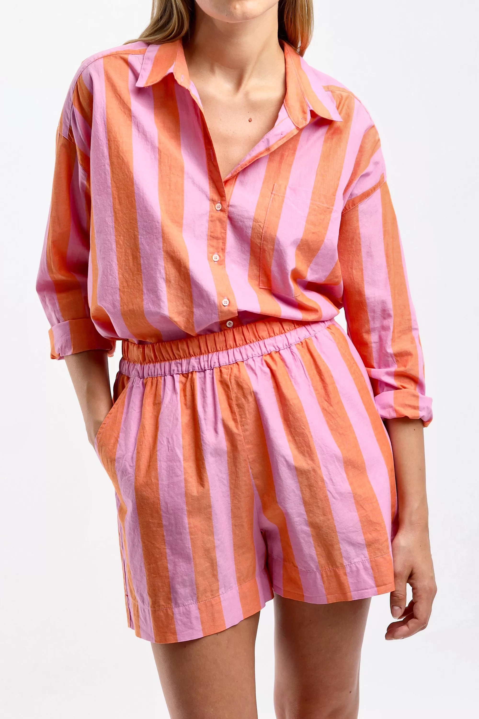 Frauen Xirena Bluse Jordy In Pomelo Stripe