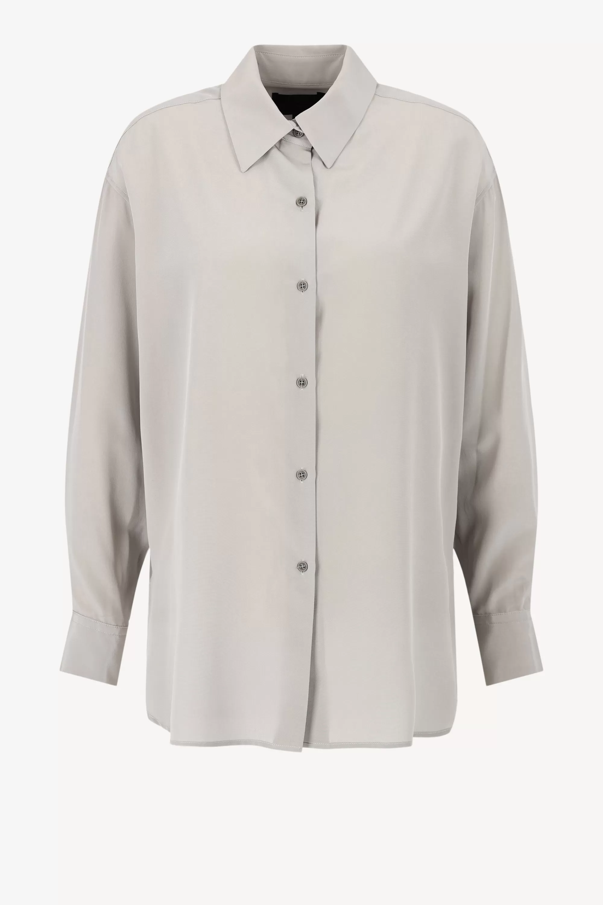 Frauen Nili Lotan Bluse Julien In Storm Grey