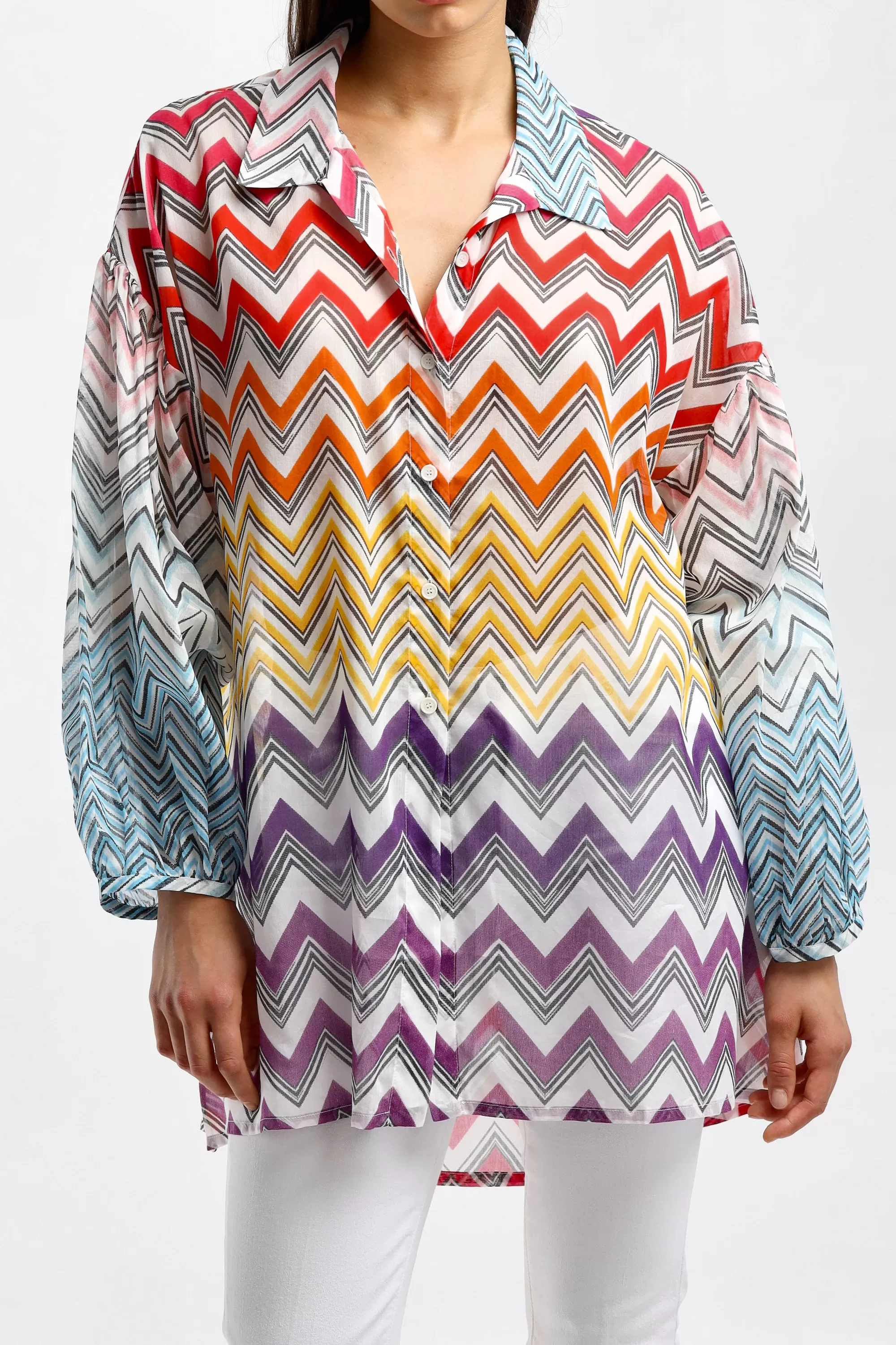 Frauen Missoni Bluse Macro In Multi