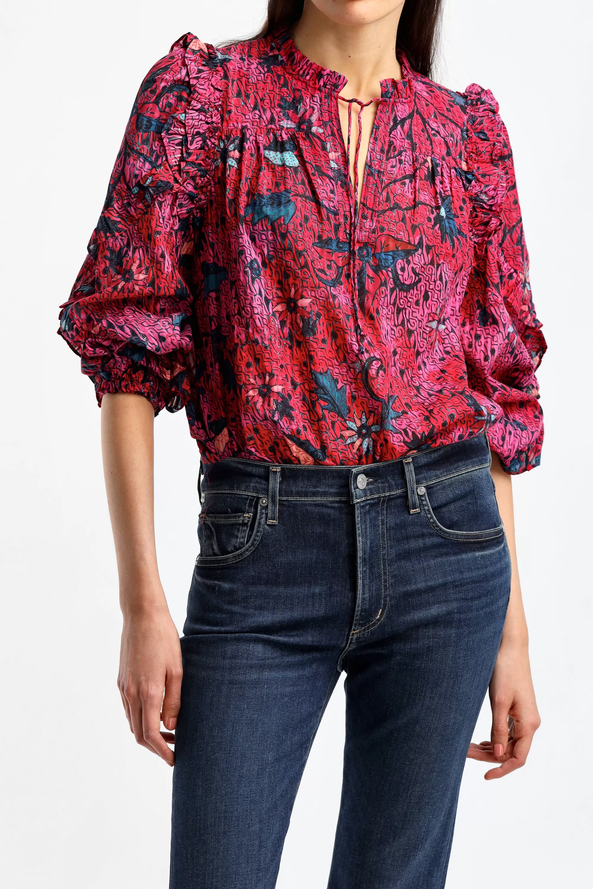 Frauen Ulla Johnson Bluse Manet In Snapdragon