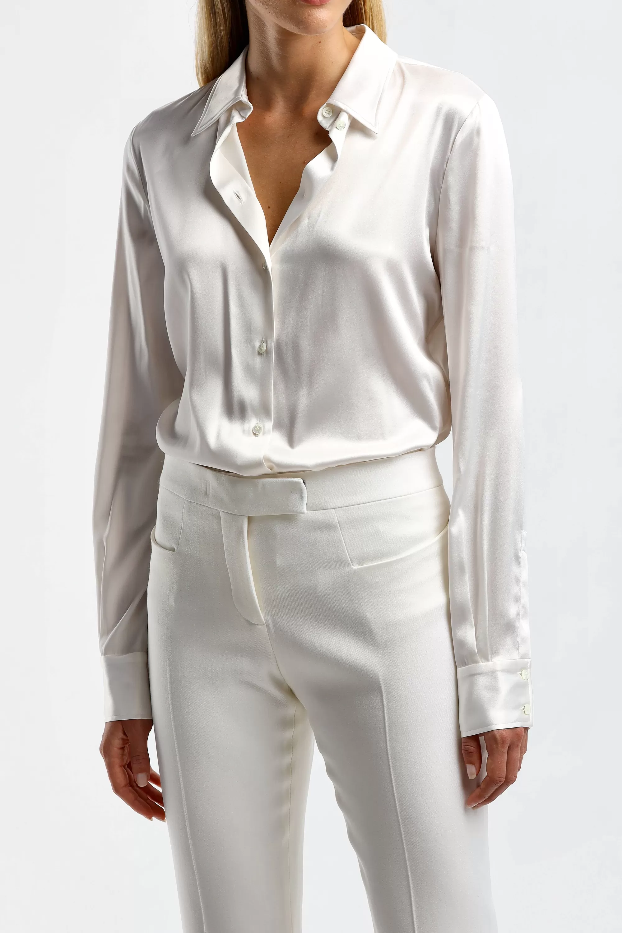 Frauen Tom Ford Bluse Pearl In Chalk