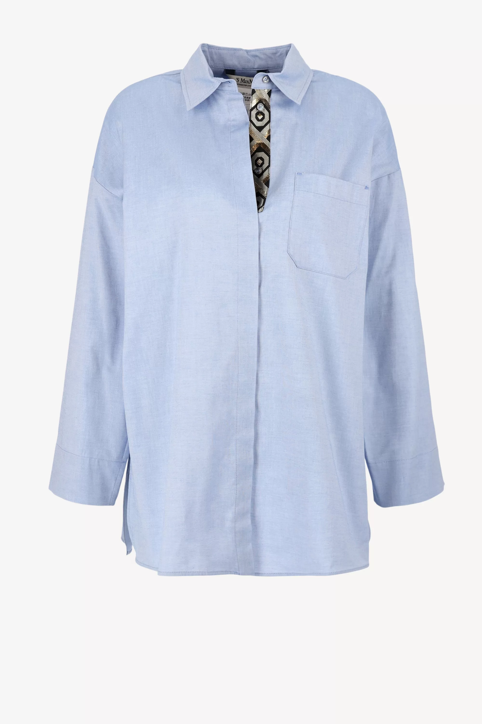 Frauen S Max Mara Bluse Sylvie Oxford In Azurblau