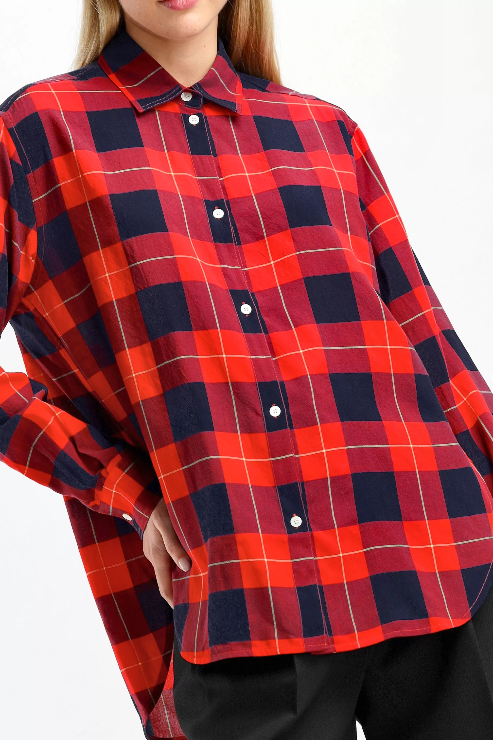 Frauen Toteme Bluse Tartan In Red Check