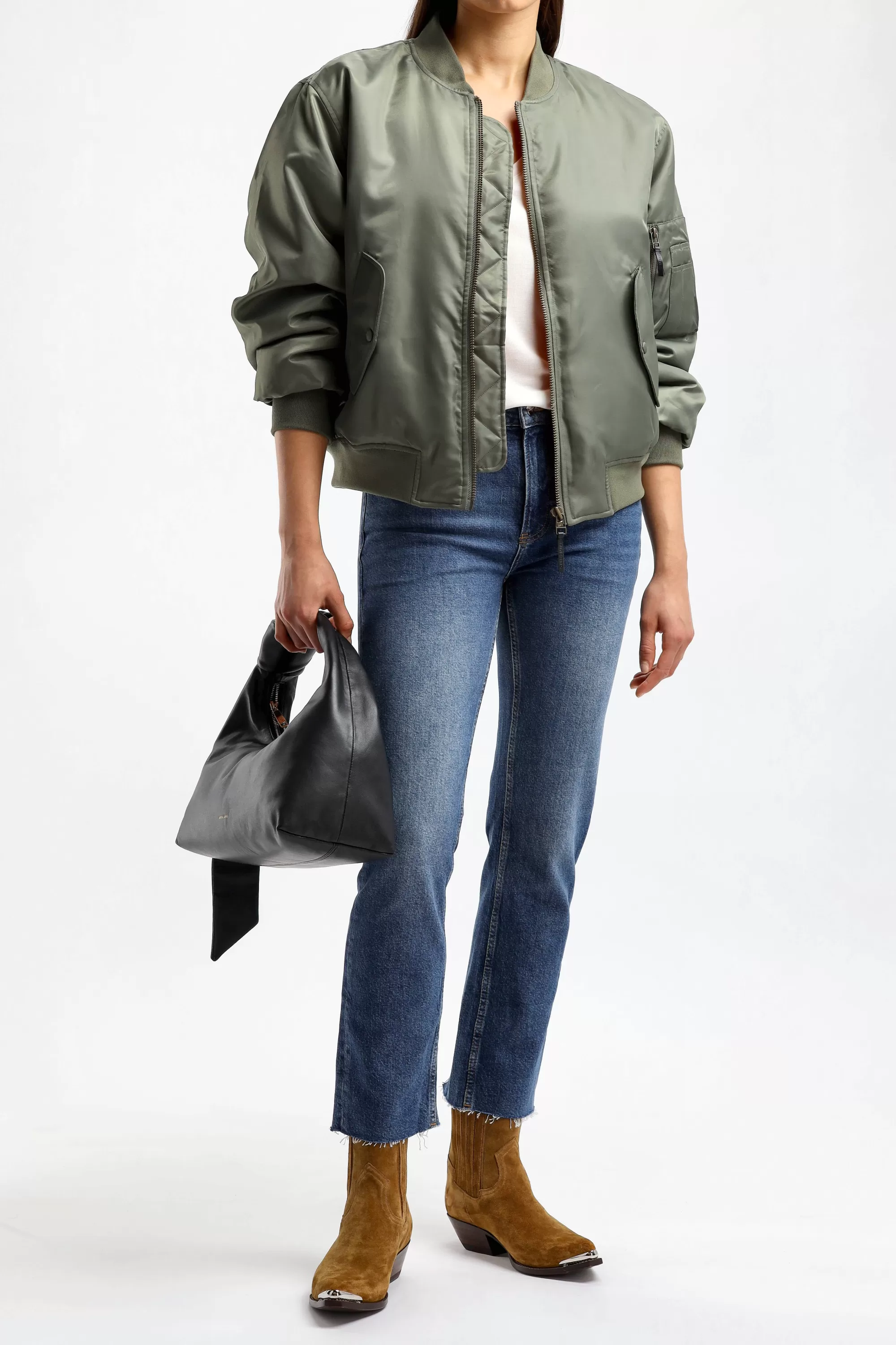 Frauen Anine Bing Bomberjacke Leon In Army Green