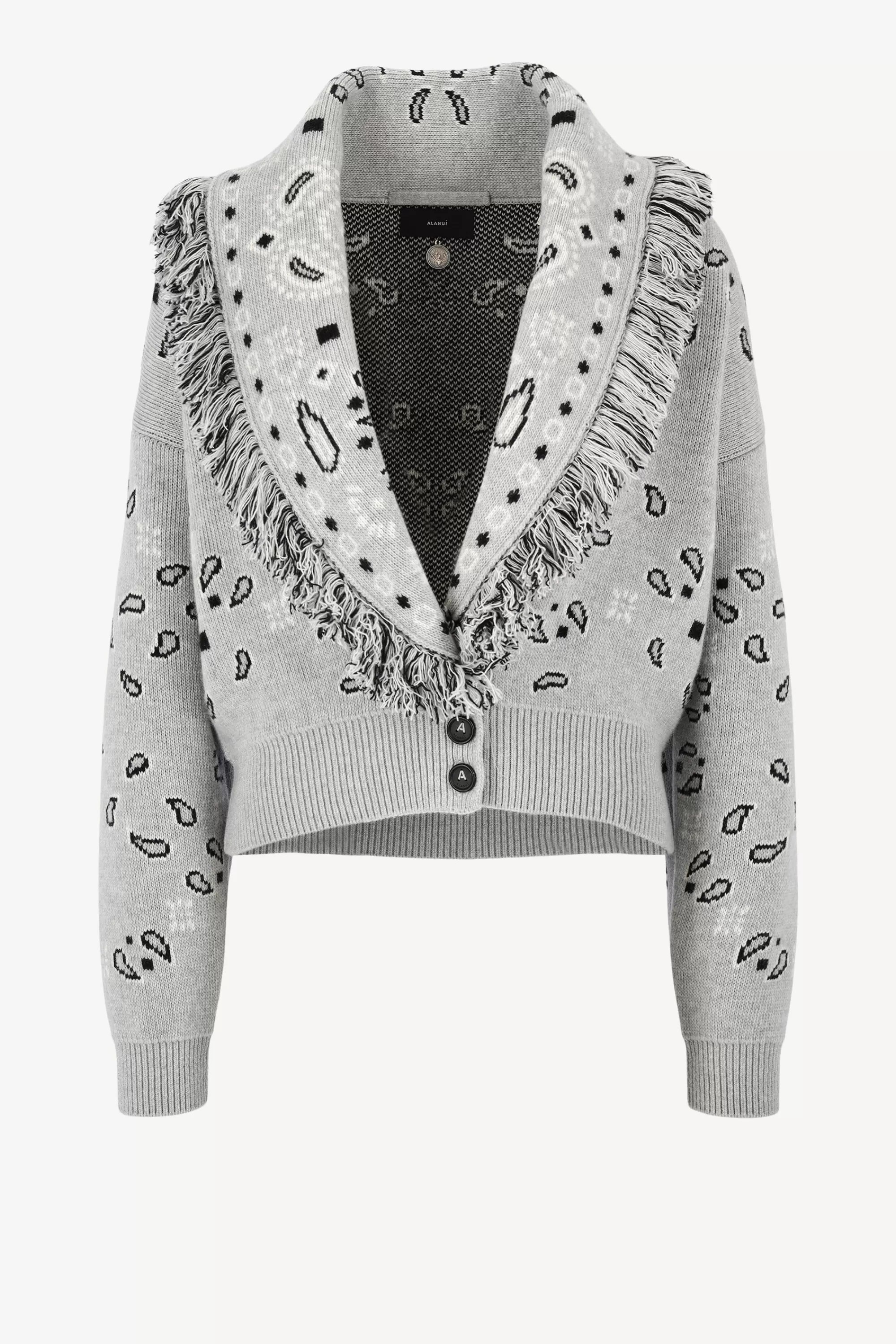 Frauen Alanui Cardigan Bandana Bomber In Cloud