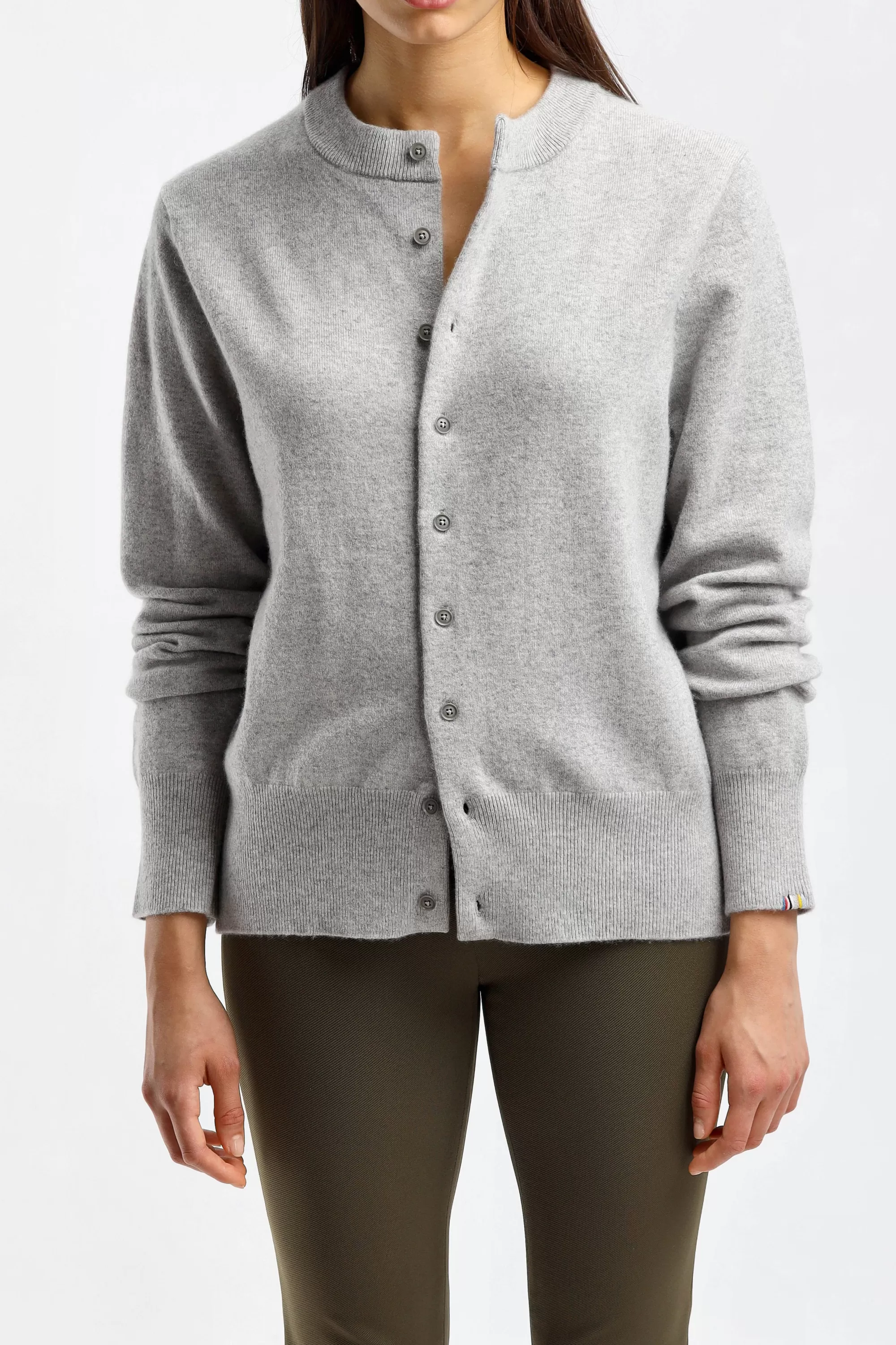 Frauen Extreme Cashmere Cardigan Be Game N°283 In Grau