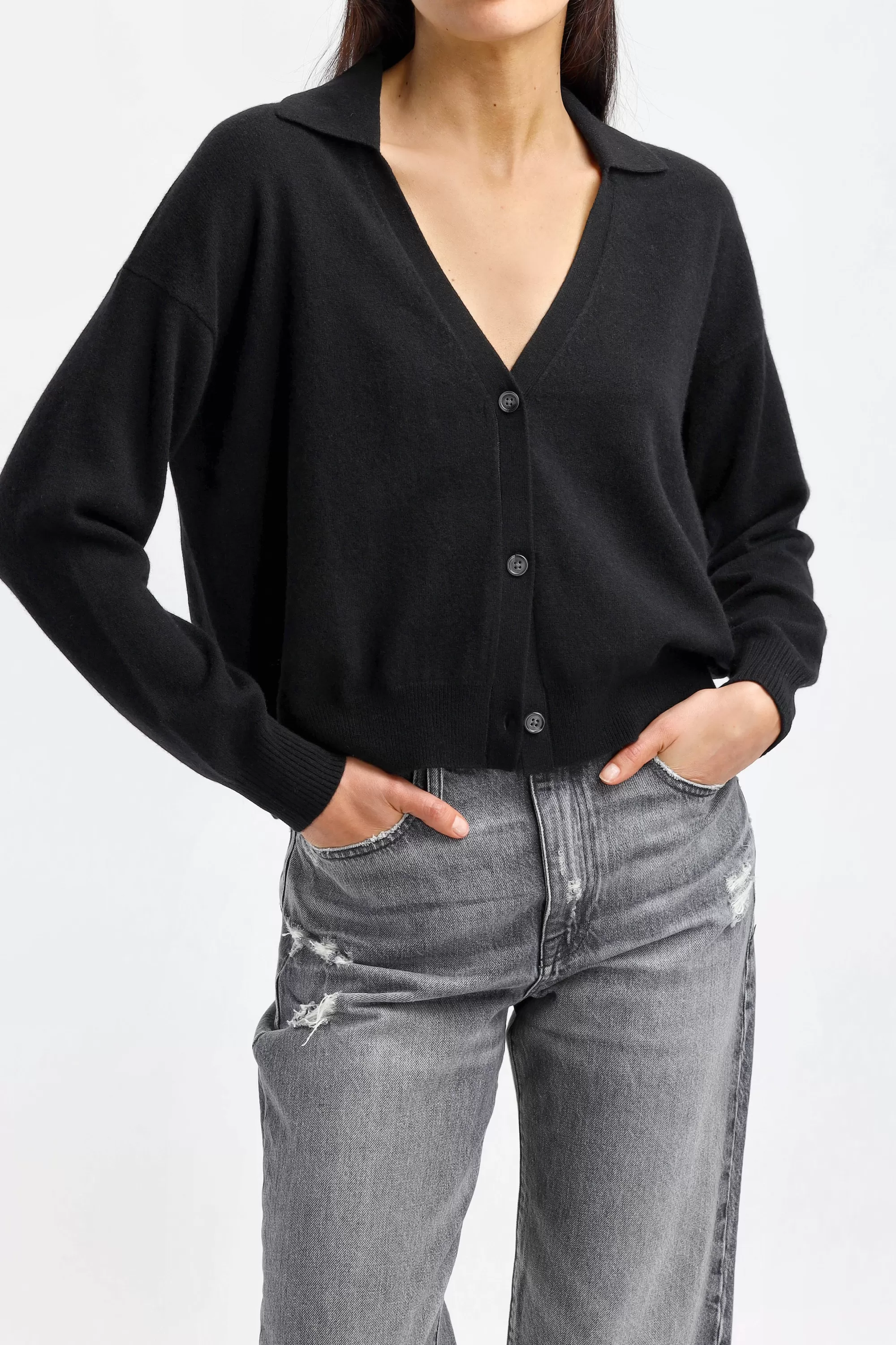 Frauen Anita Hass Cardigan Belle In Schwarz