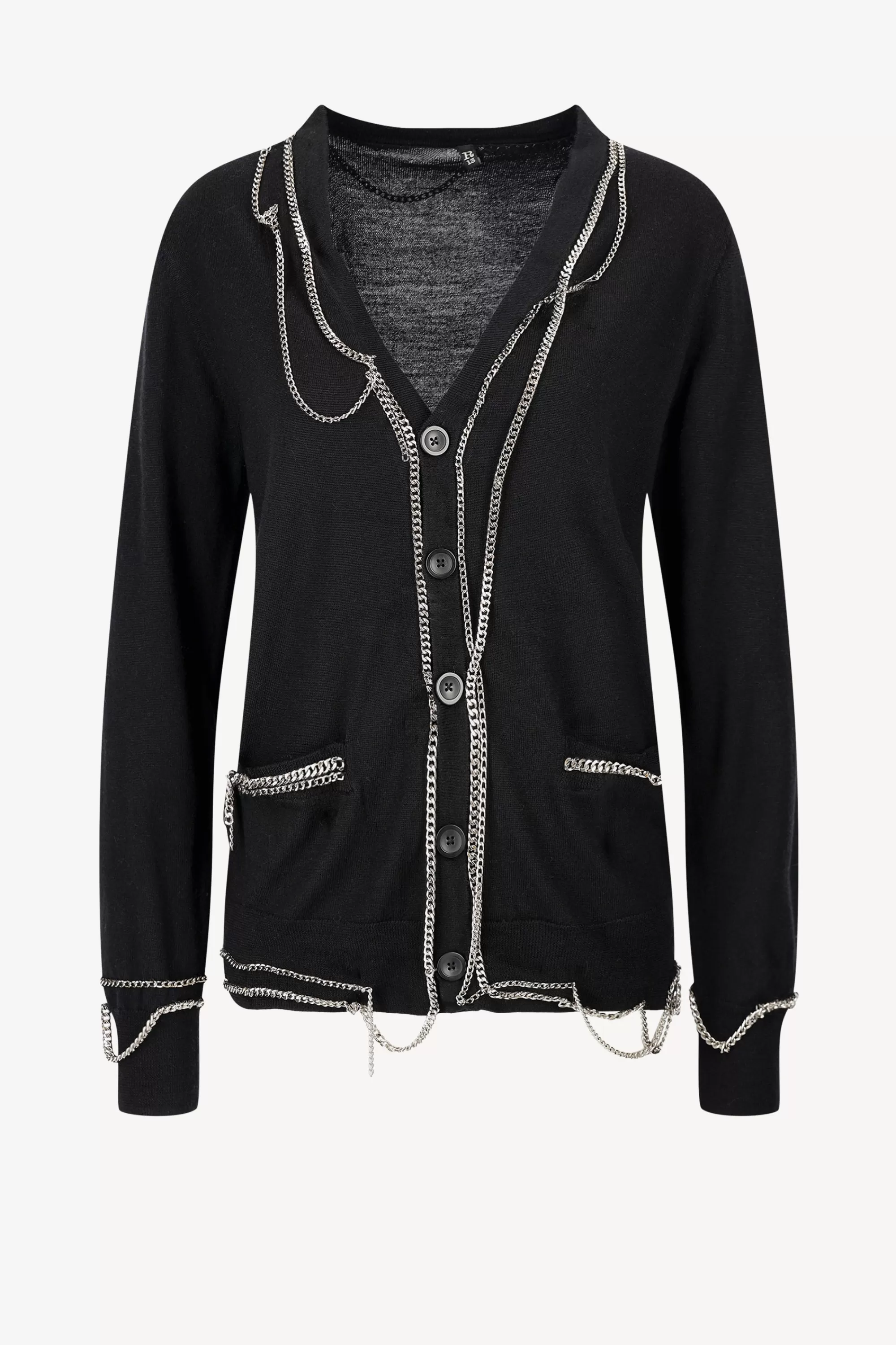 Frauen R13 Cardigan Chain Embellished In Schwarz