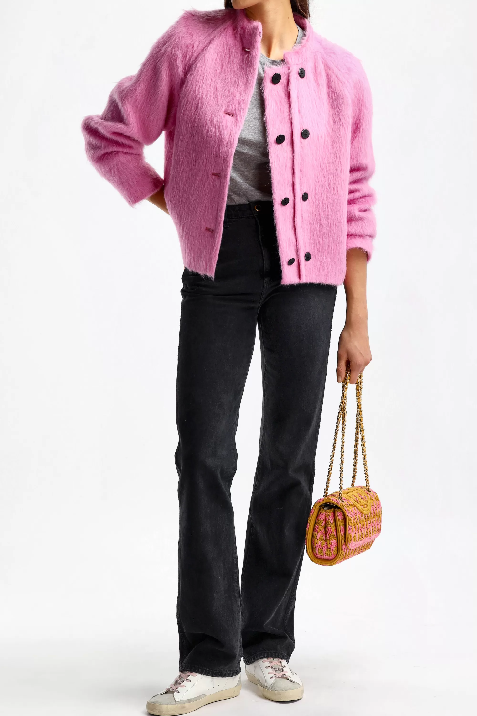 Frauen Max Mara Cardigan Donald In Fuchsie