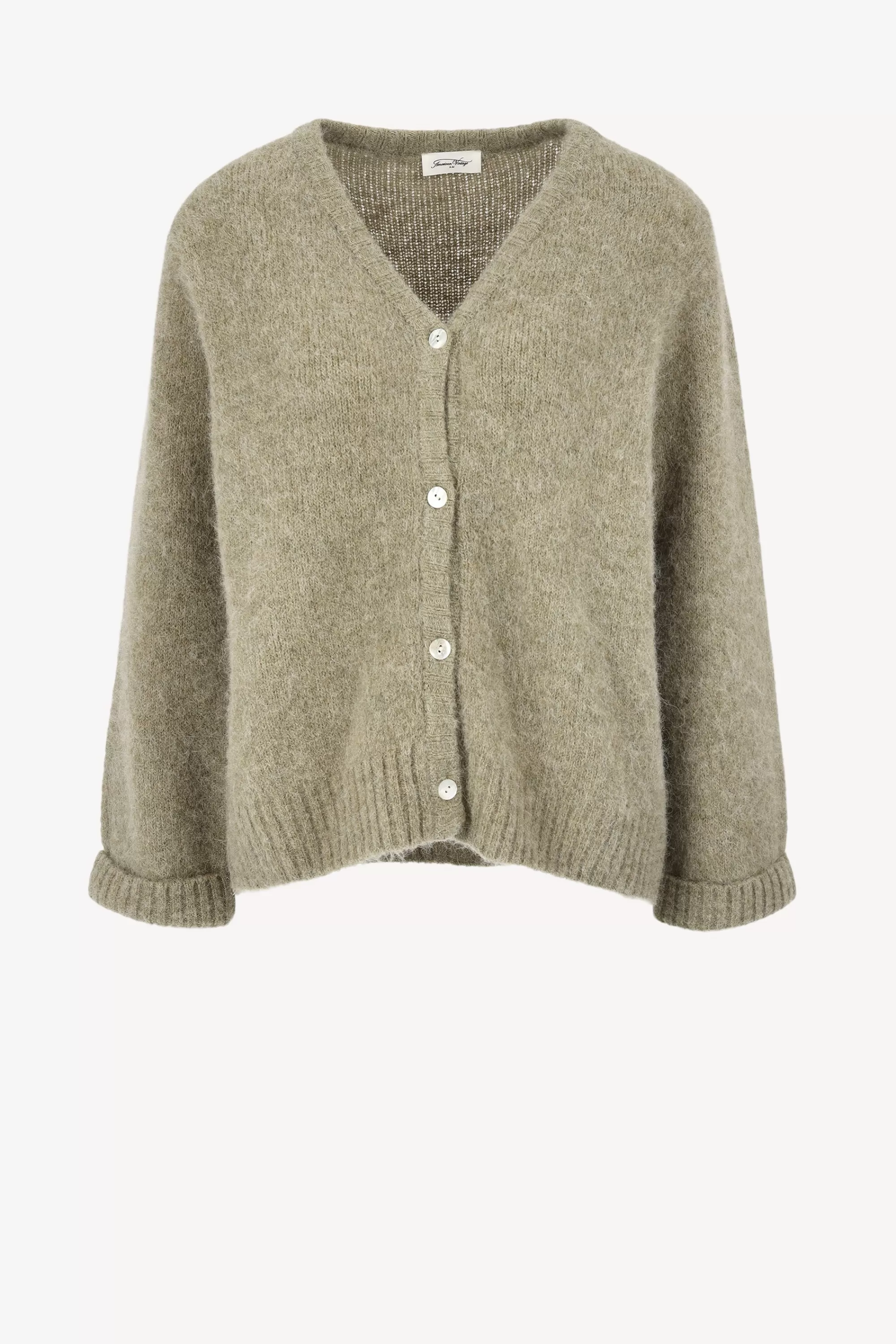 Frauen American Vintage Cardigan East In Sage