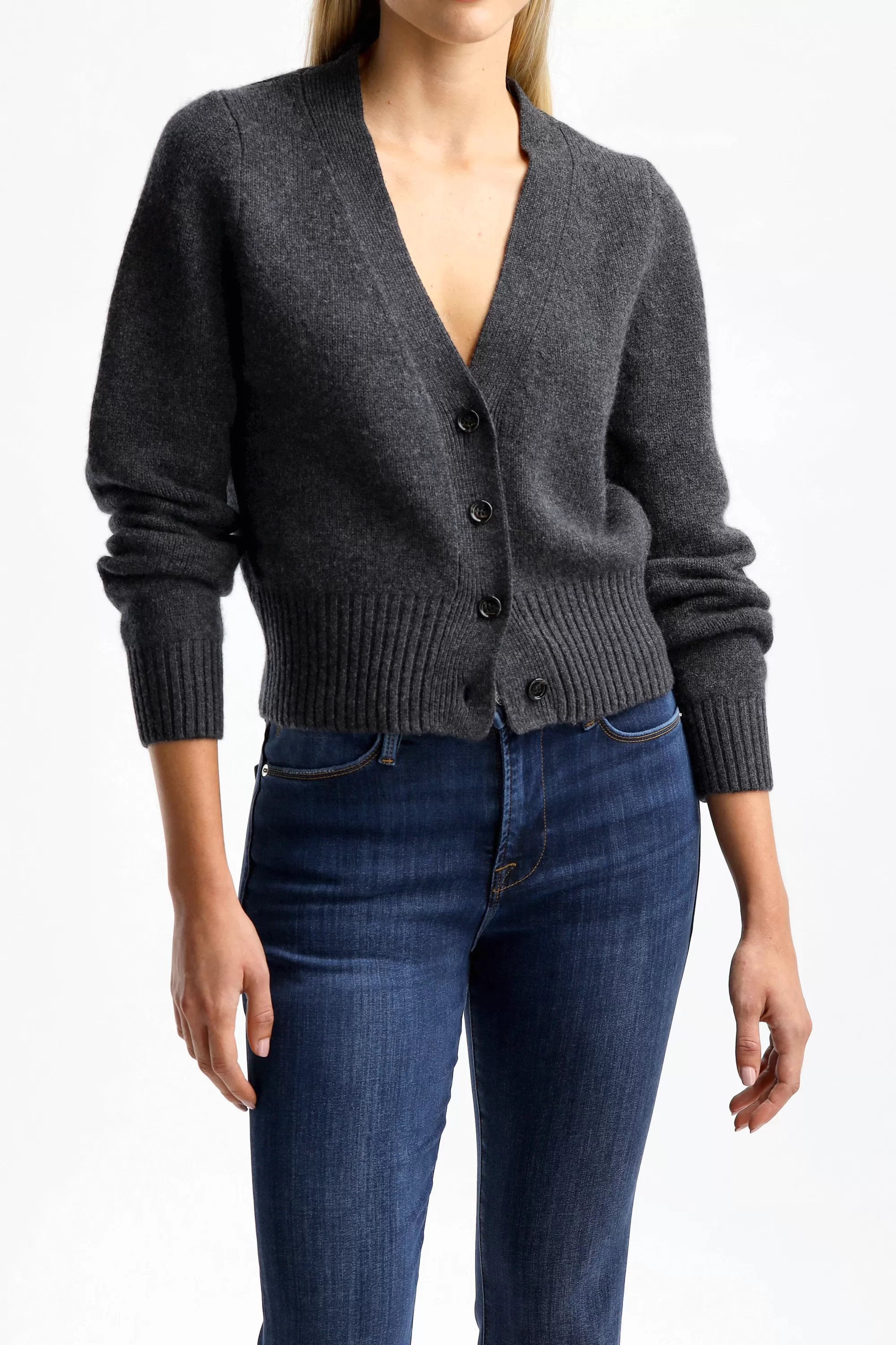 Frauen Allude Cardigan Fitted In Dunkelgrau