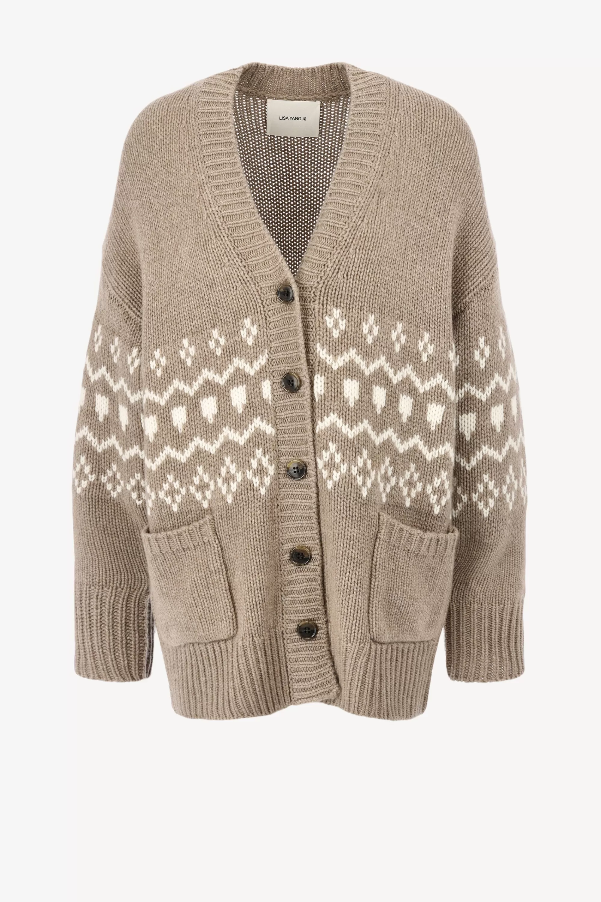 Frauen Lisa Yang Cardigan Greyson In Mole/Cream