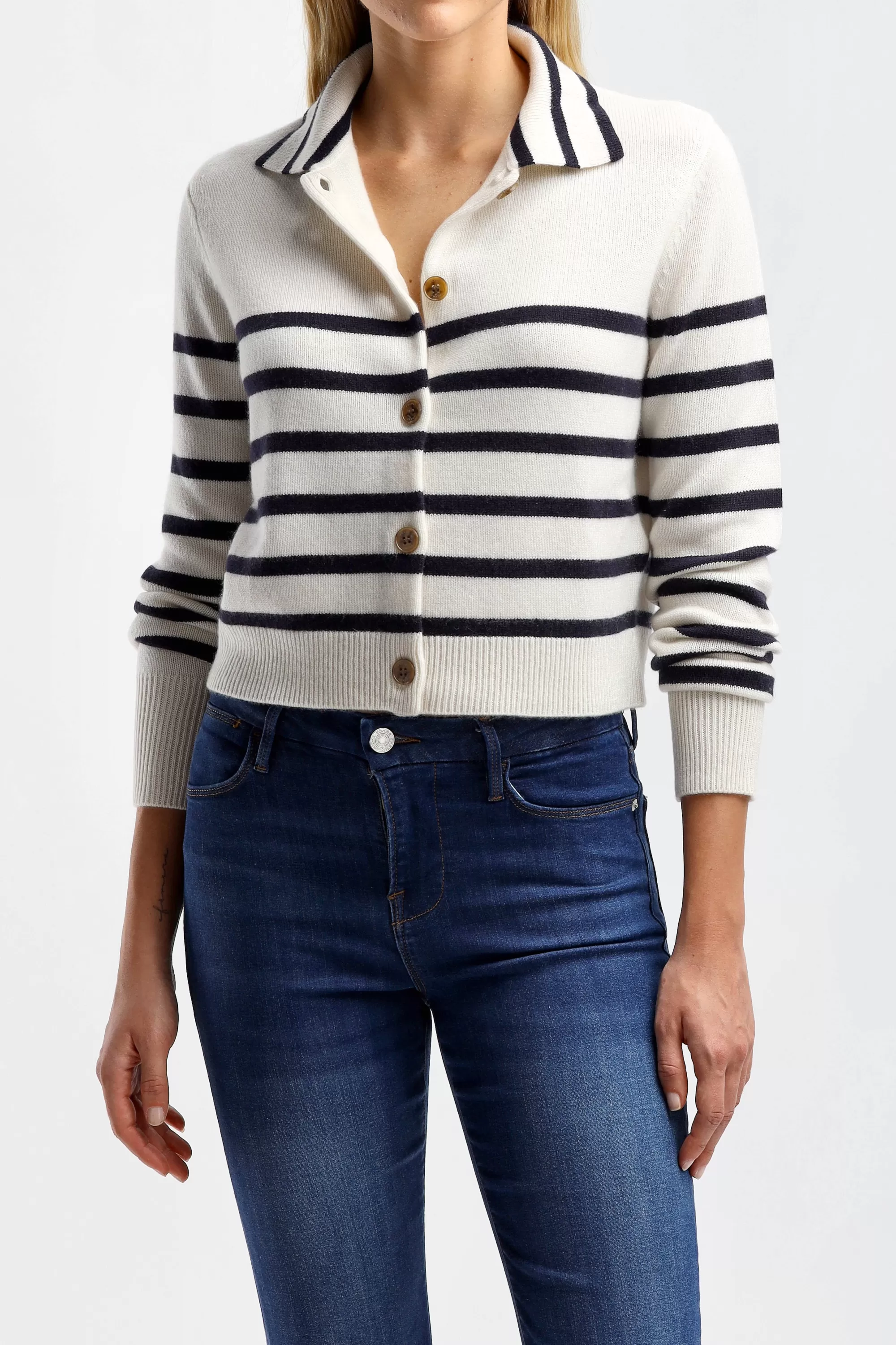 Frauen Frame Cardigan Mariner In Off White