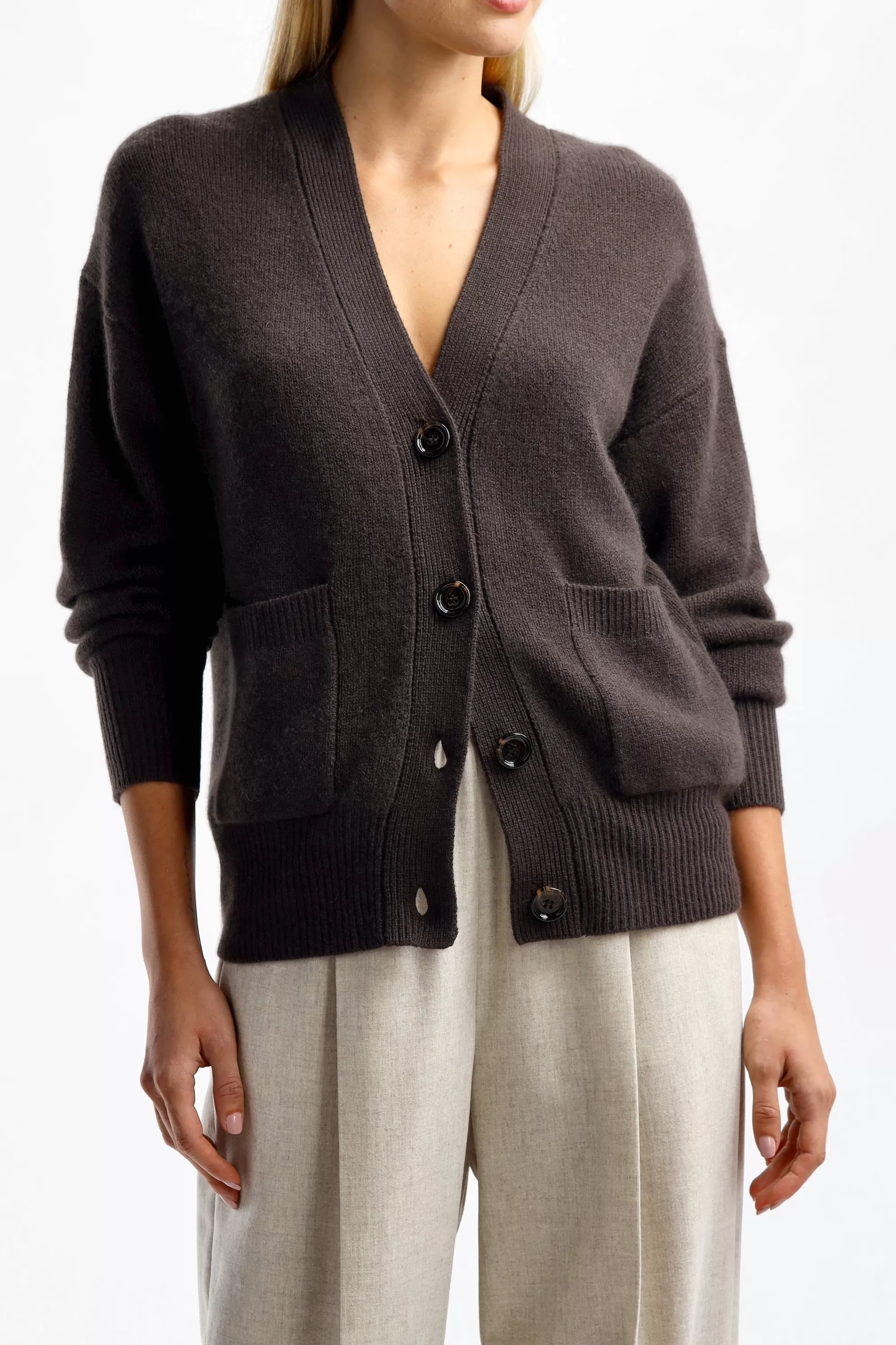 Frauen Allude Cardigan Oversized In Braun