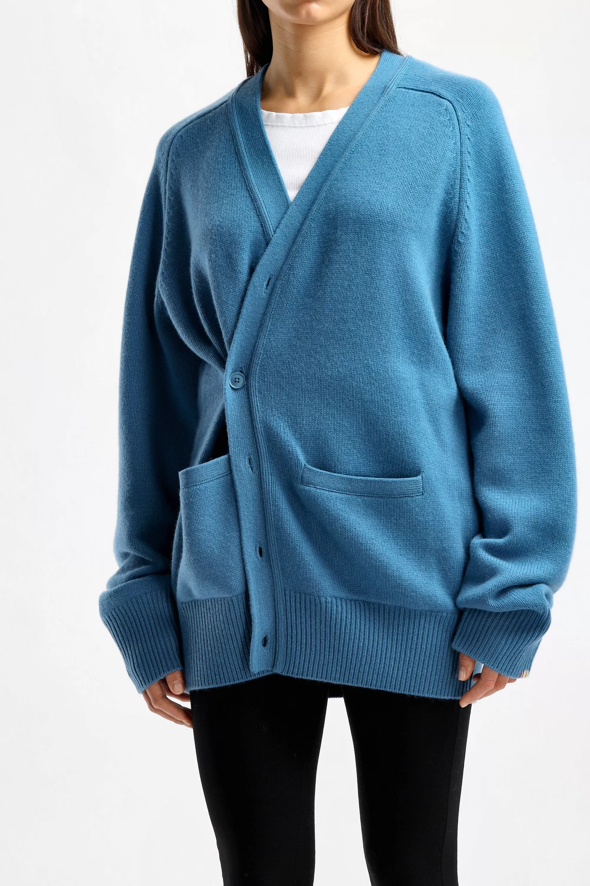 Frauen Extreme Cashmere Cardigan Papilli N° 244 In Agua