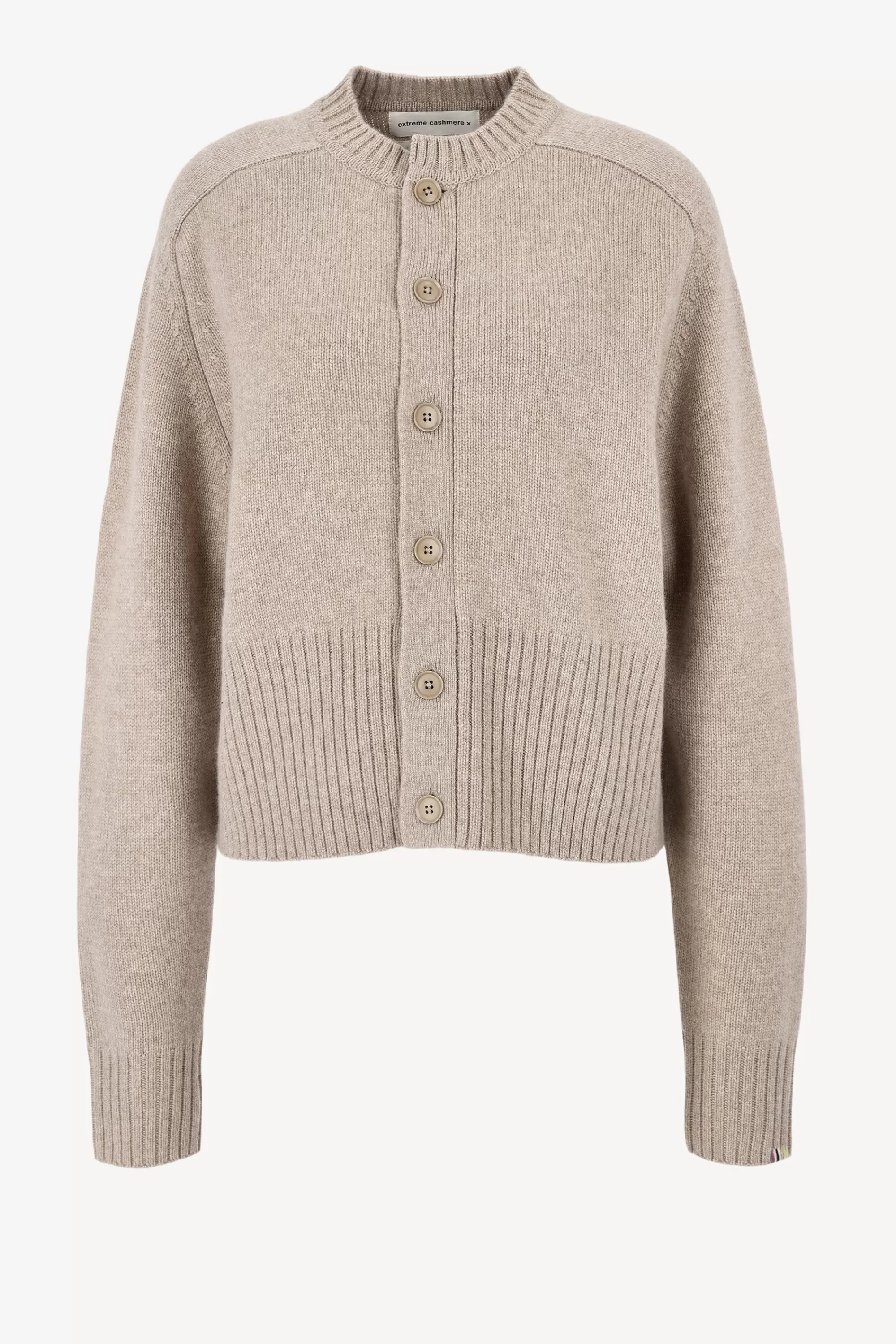 Frauen Extreme Cashmere Cardigan Scala N°298 In Sand