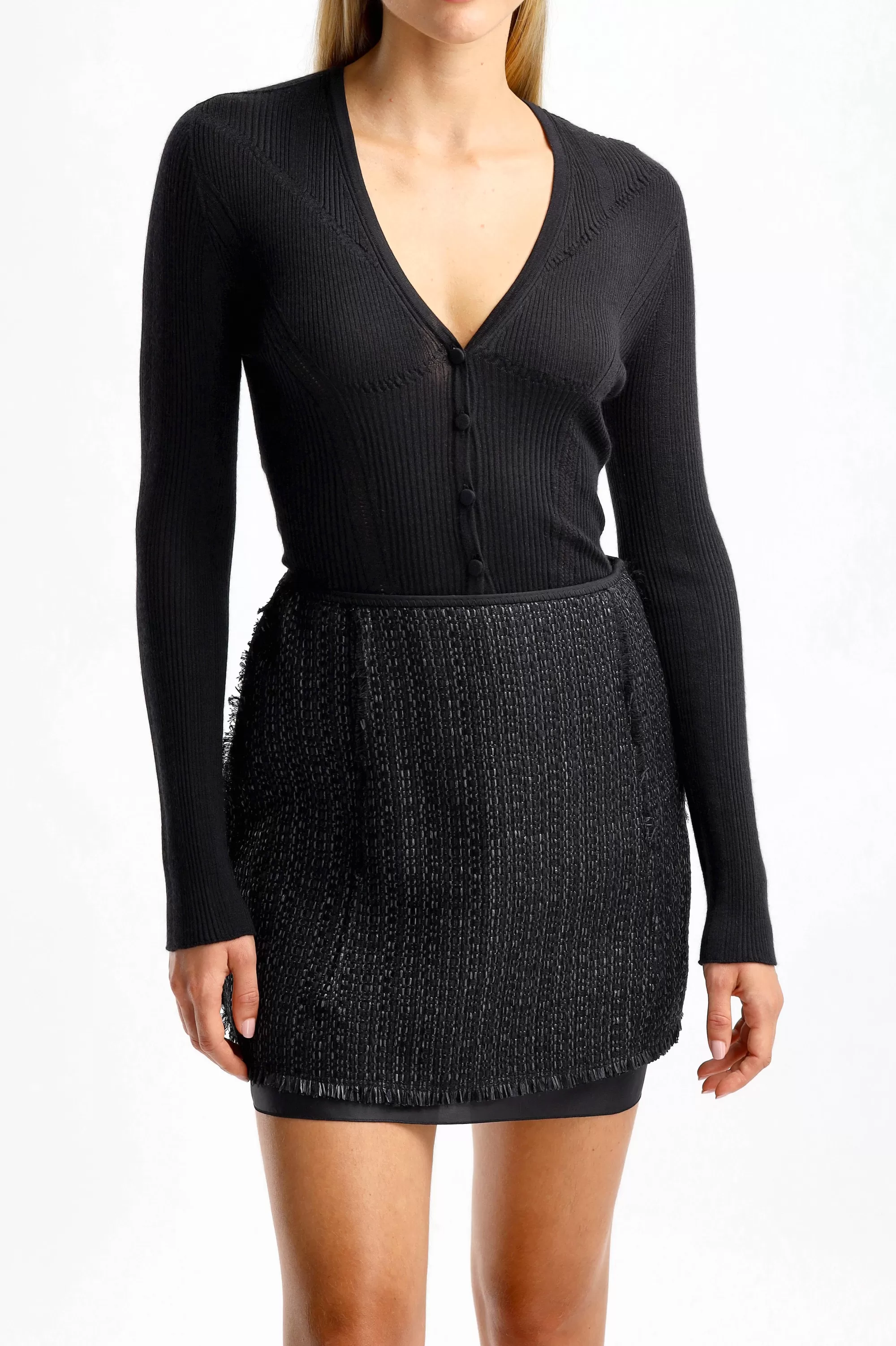 Frauen Lanvin Cardigan V Neck In Schwarz