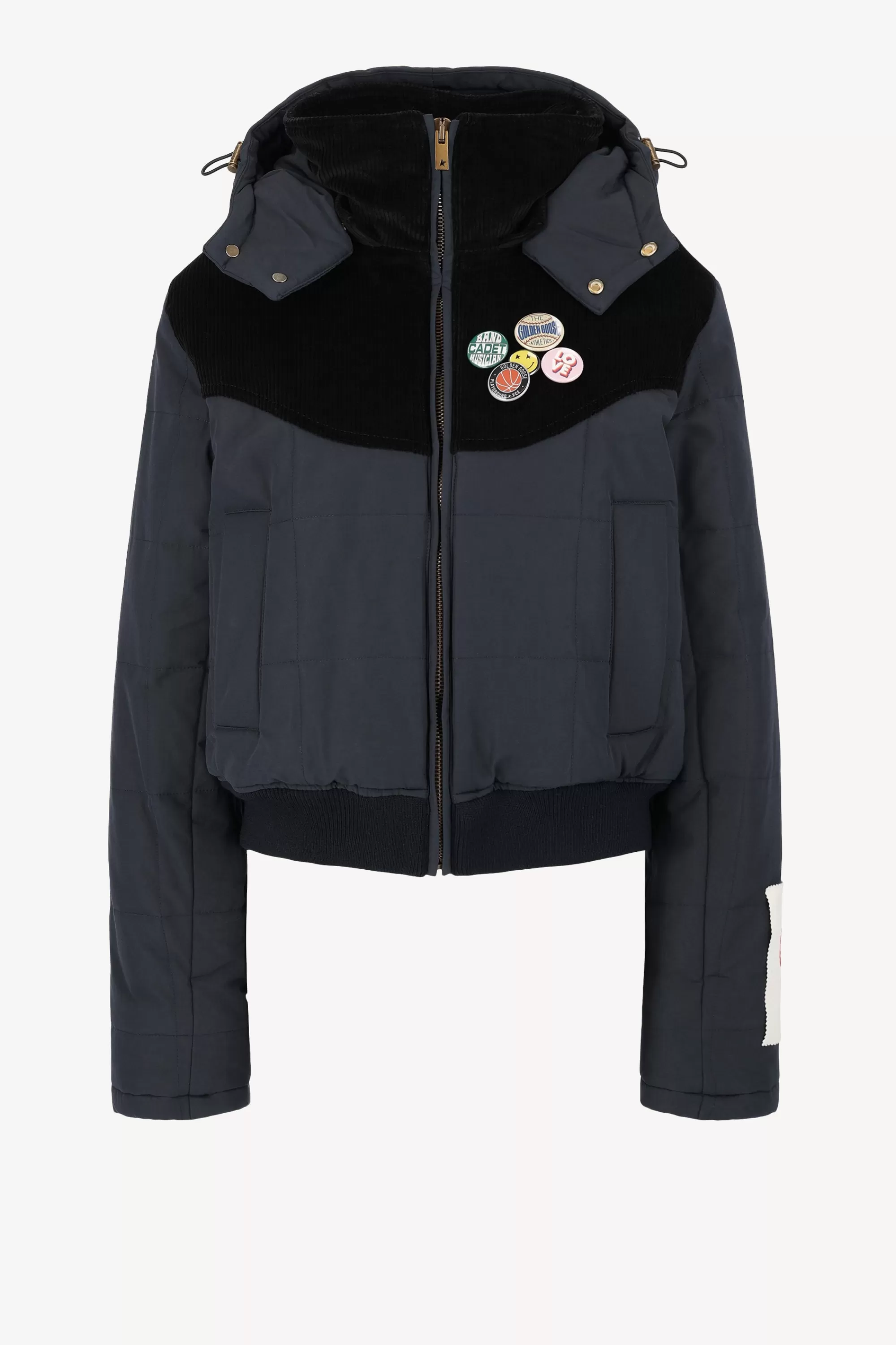 Frauen Golden Goose Daunenjacke Golden In Blau/Schwarz