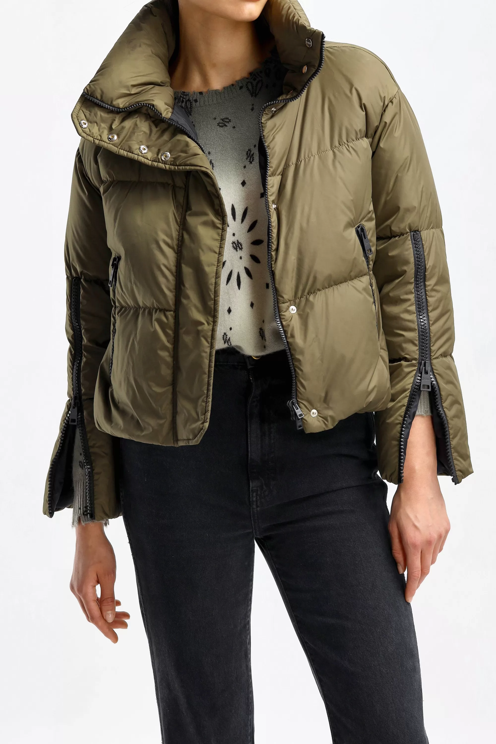 Frauen Herno Daunenjacke In Militare