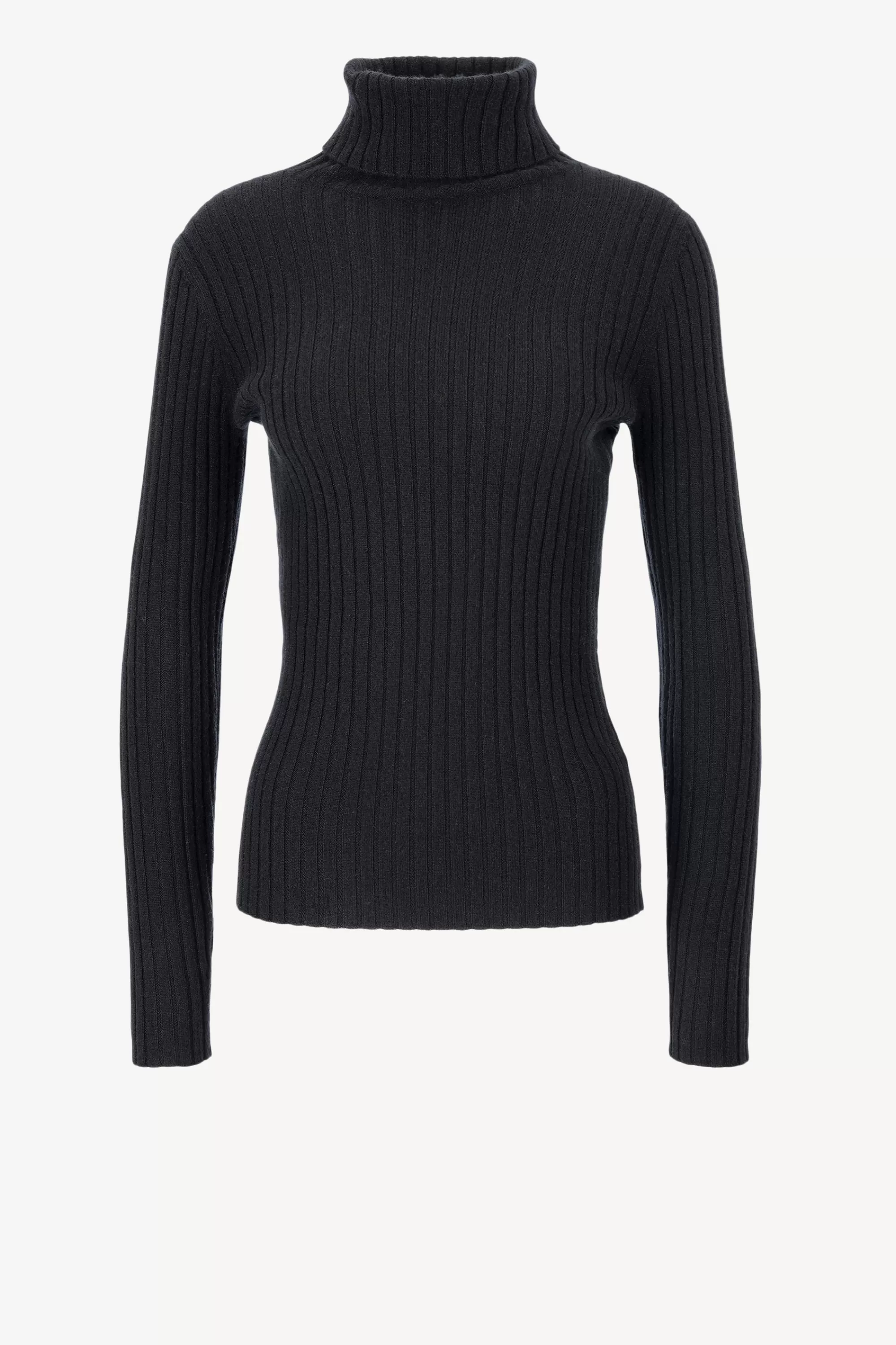 Frauen Allude Feiner Rollkragenpullover In Schwarz