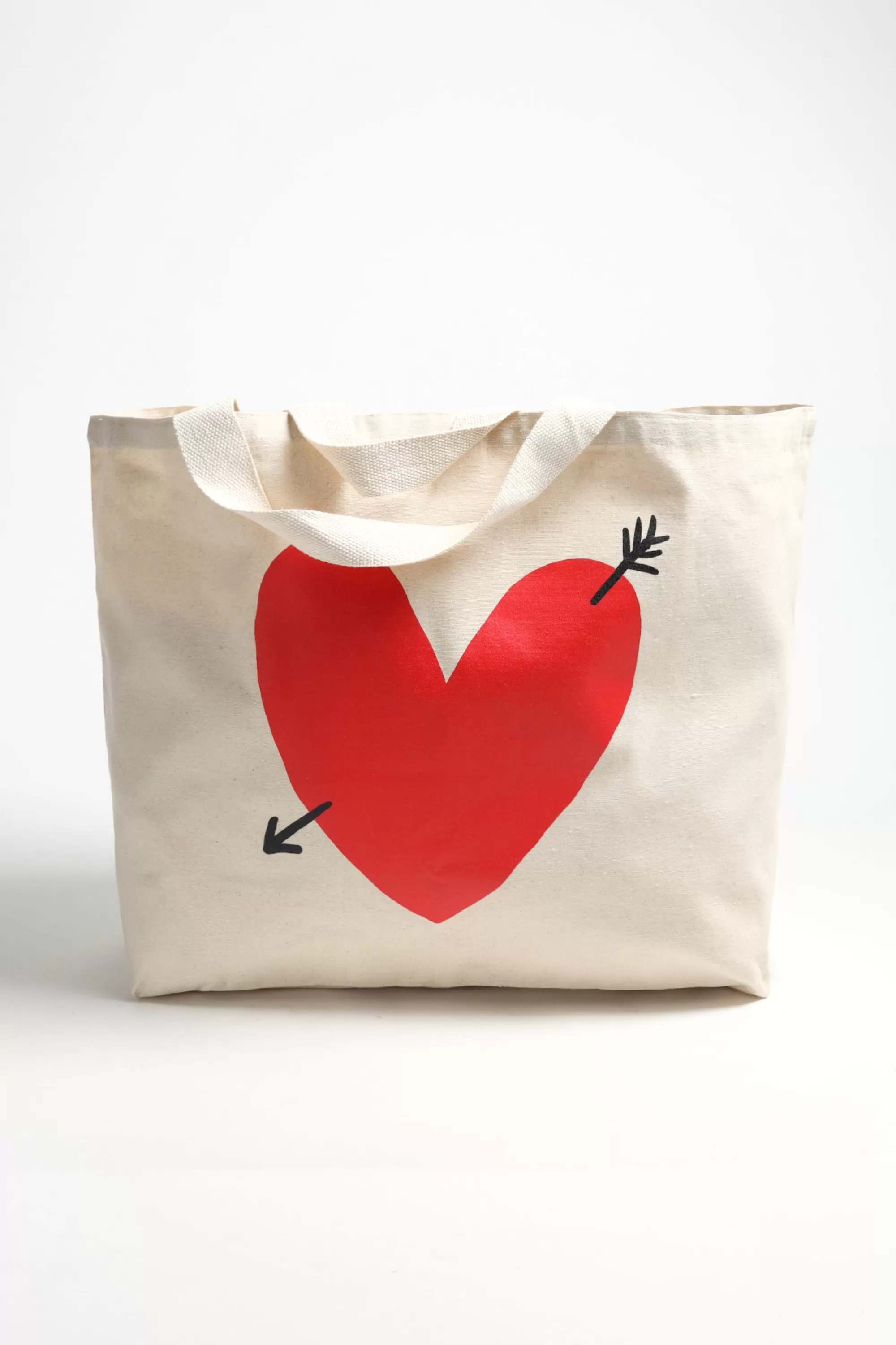 Frauen Anita Hass Groser Canvas Shopper Mit Herz-Logo