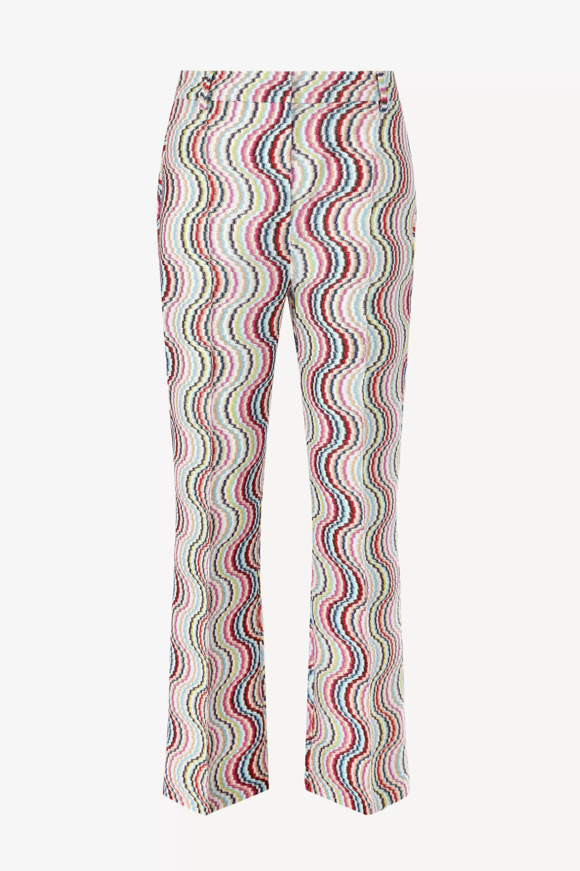 Frauen Missoni Hose Bootcut In Blau/Pink