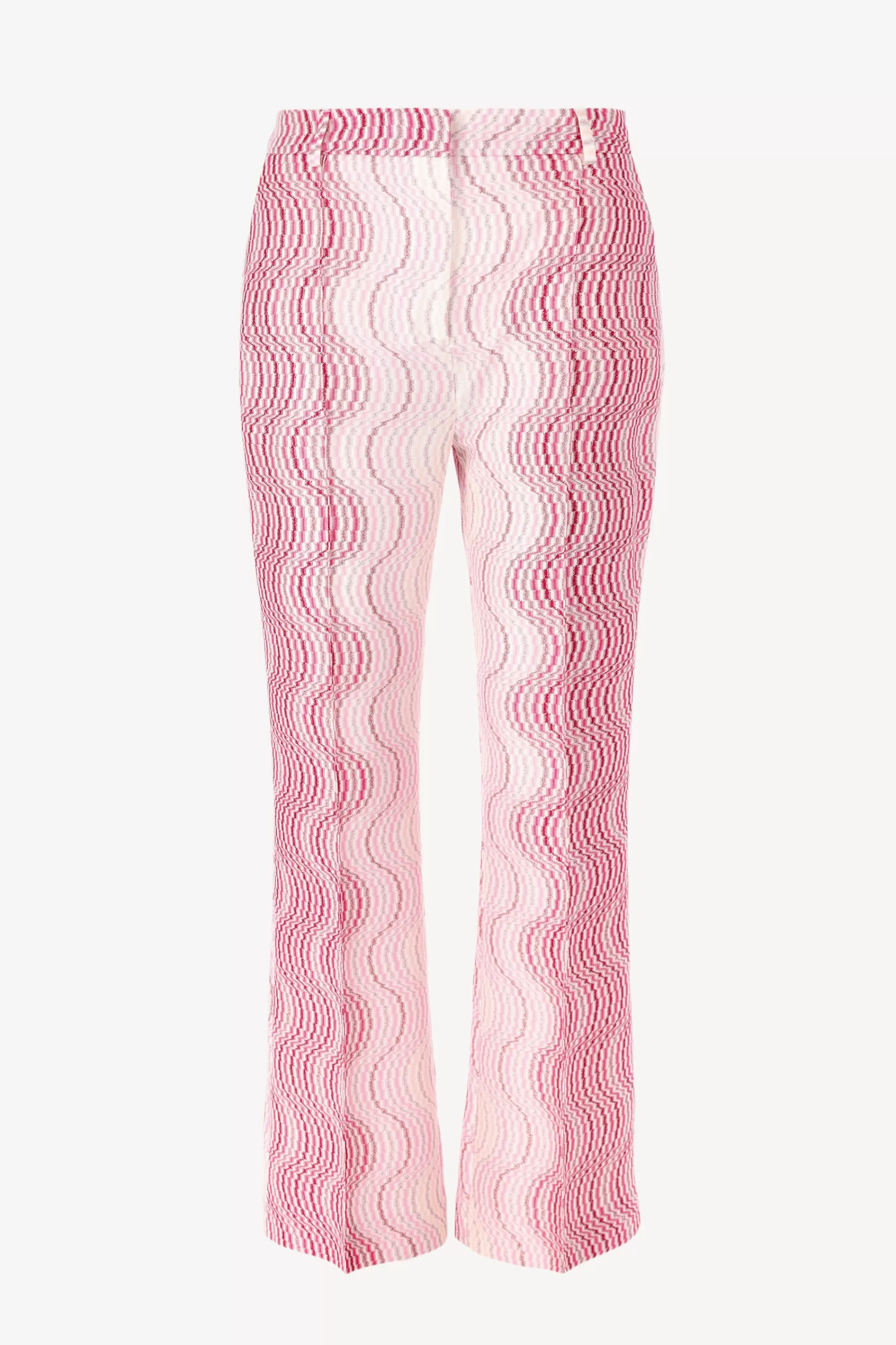 Frauen Missoni Hose Bootcut In Weis/Rosa