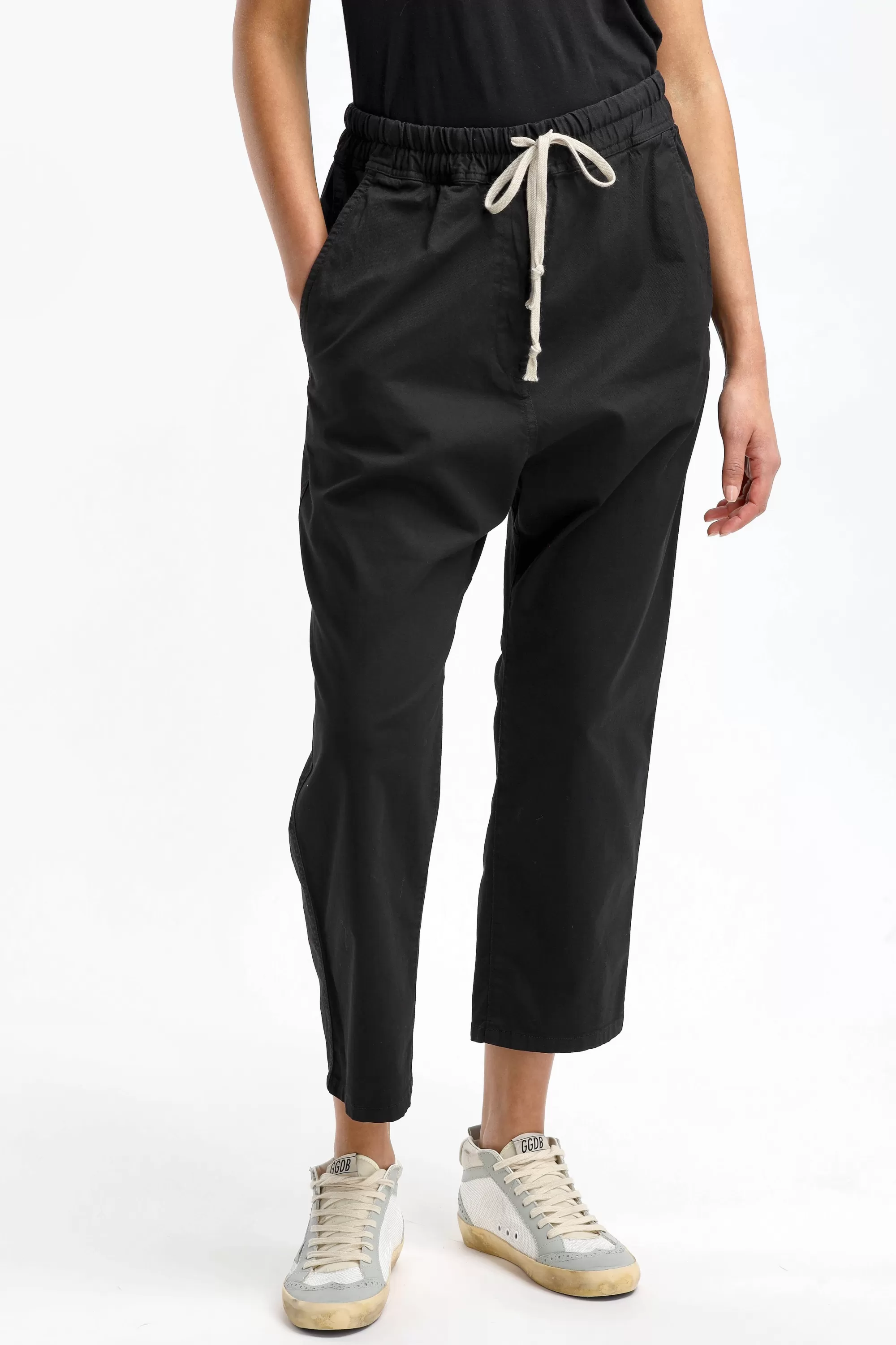 Frauen Nili Lotan Hose Casablanca Drawstring In Jet Black