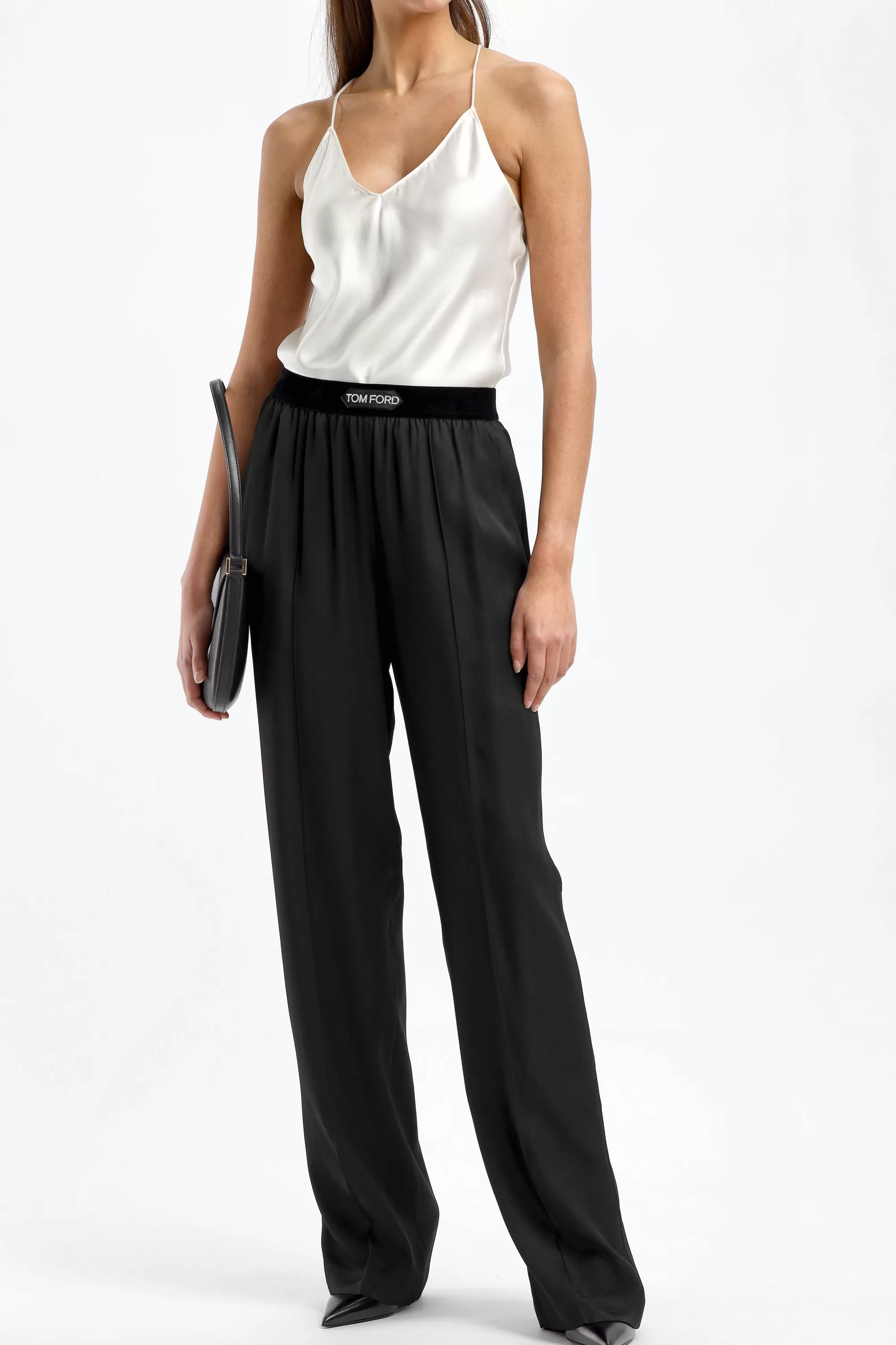 Frauen Tom Ford Hose Soft Twill In Schwarz