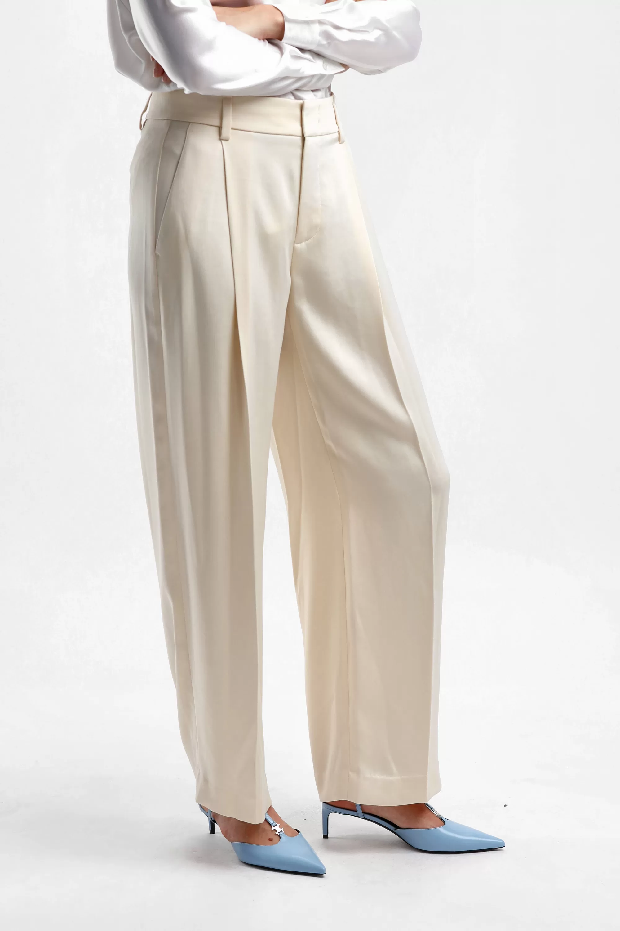 Frauen Vince Hose Wide Leg In Enoki