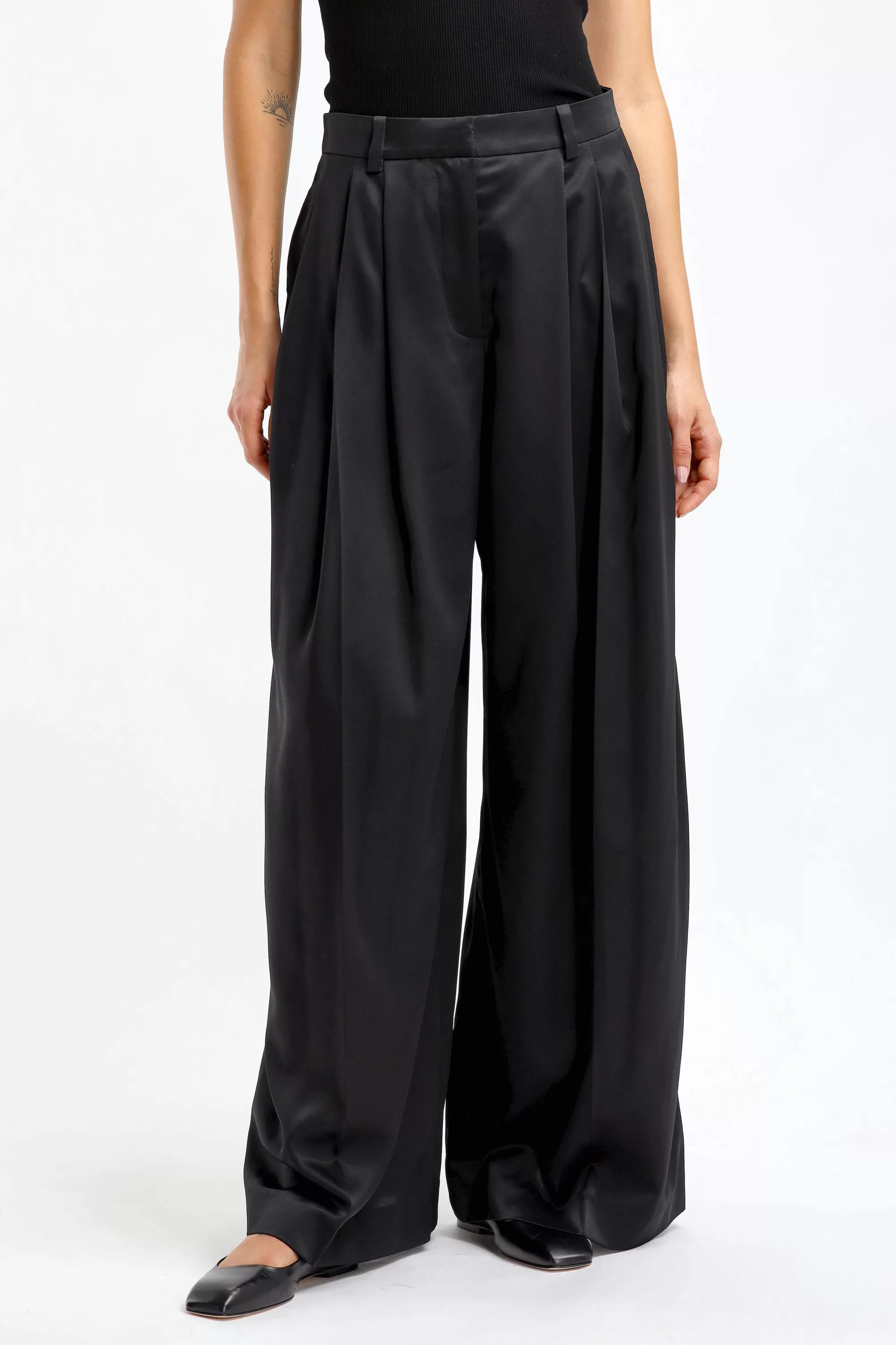 Frauen JW Anderson Hose Wide Leg In Schwarz