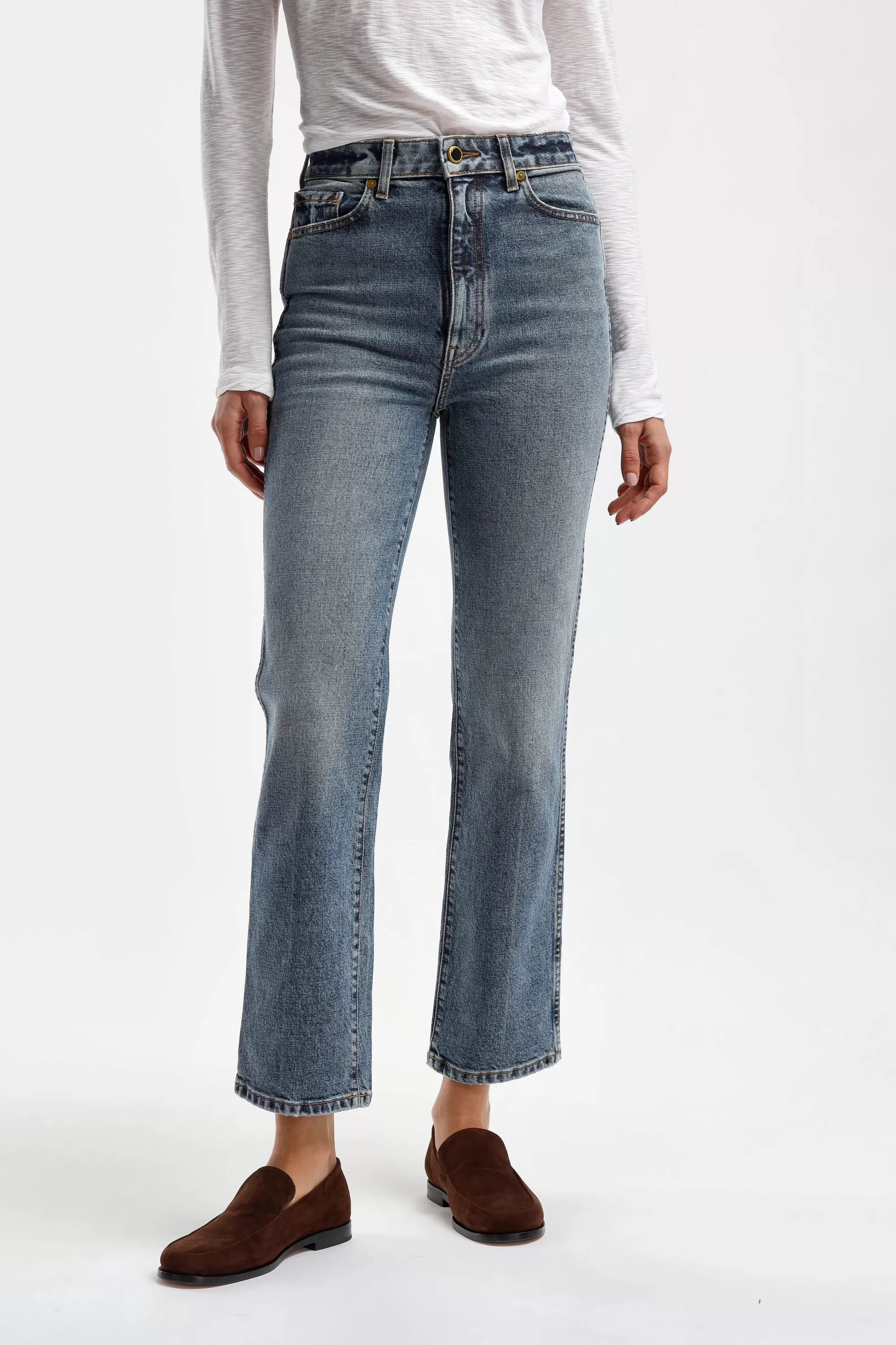 Frauen Khaite Jeans Abigail In Columbia Stretch