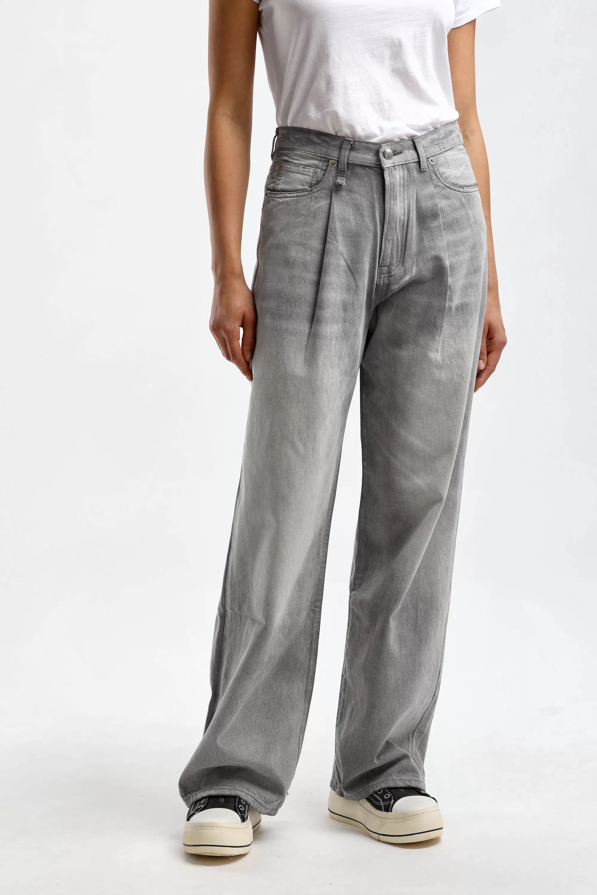 Frauen R13 Jeans Damon Wide Leg In Wade Grey