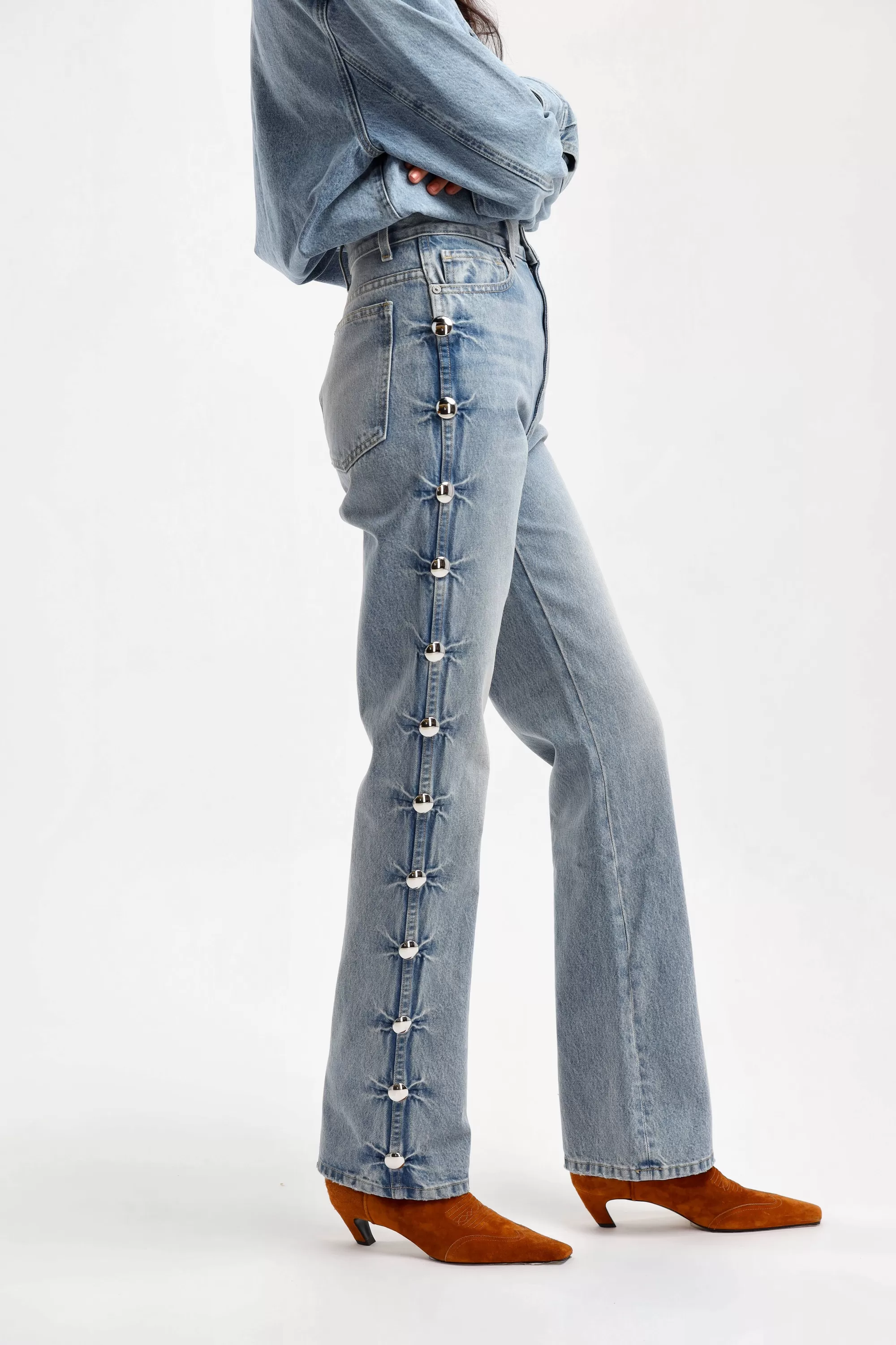 Frauen Khaite Jeans Danielle Studded In Canton