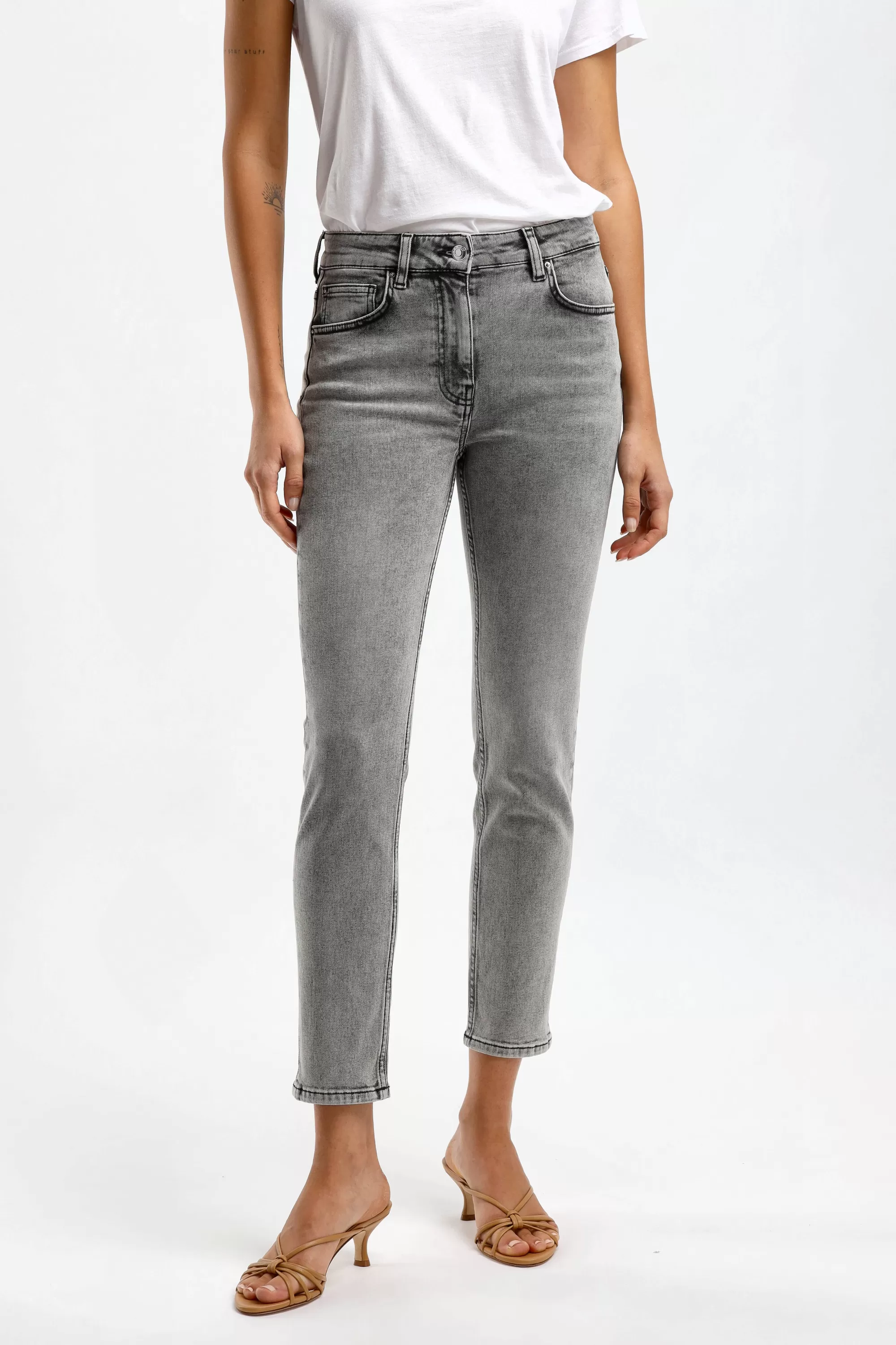 Frauen IRO Jeans Galloway In Used Grey