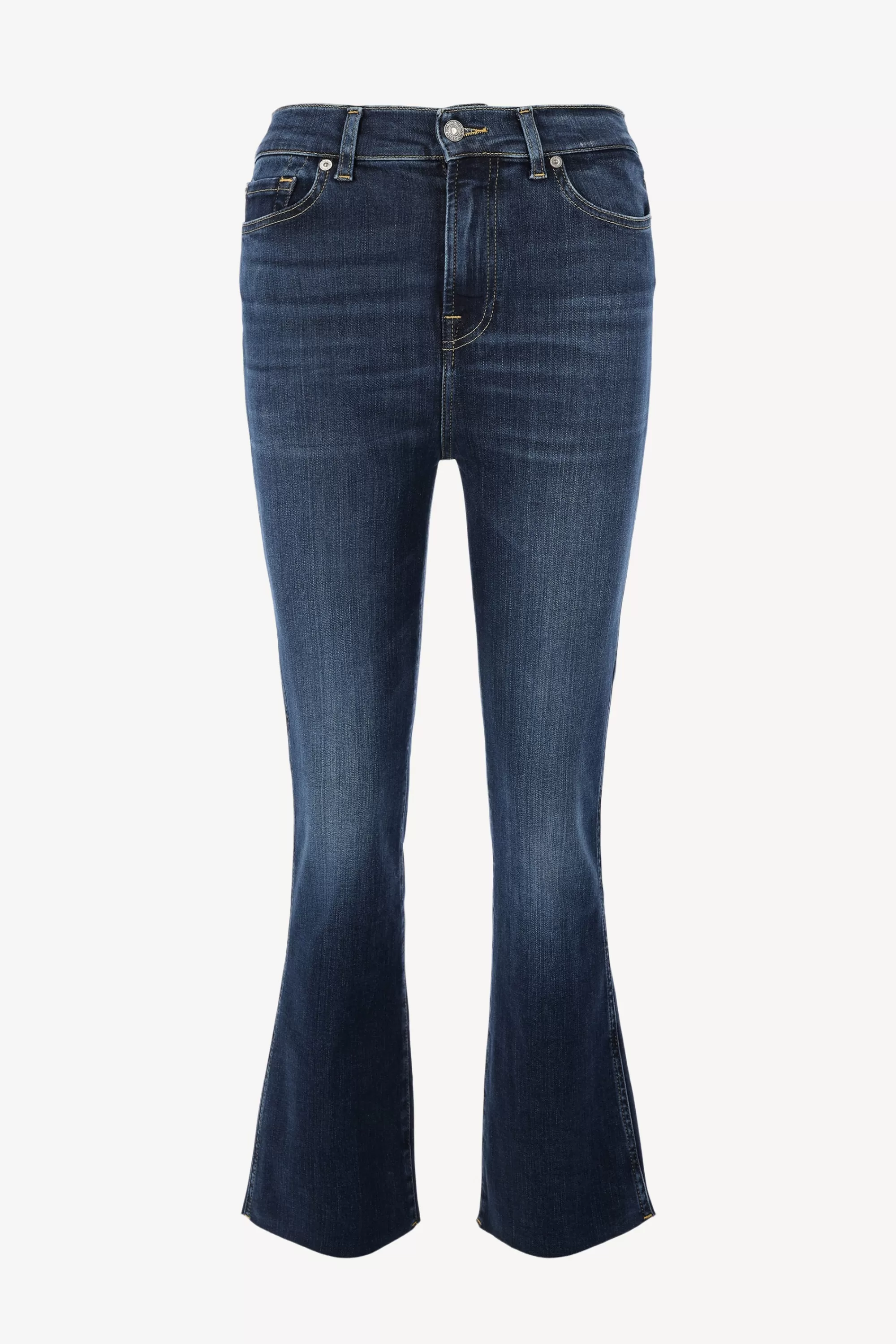 Frauen 7 For All Mankind Jeans Hw Slim Kick In Dark Blue