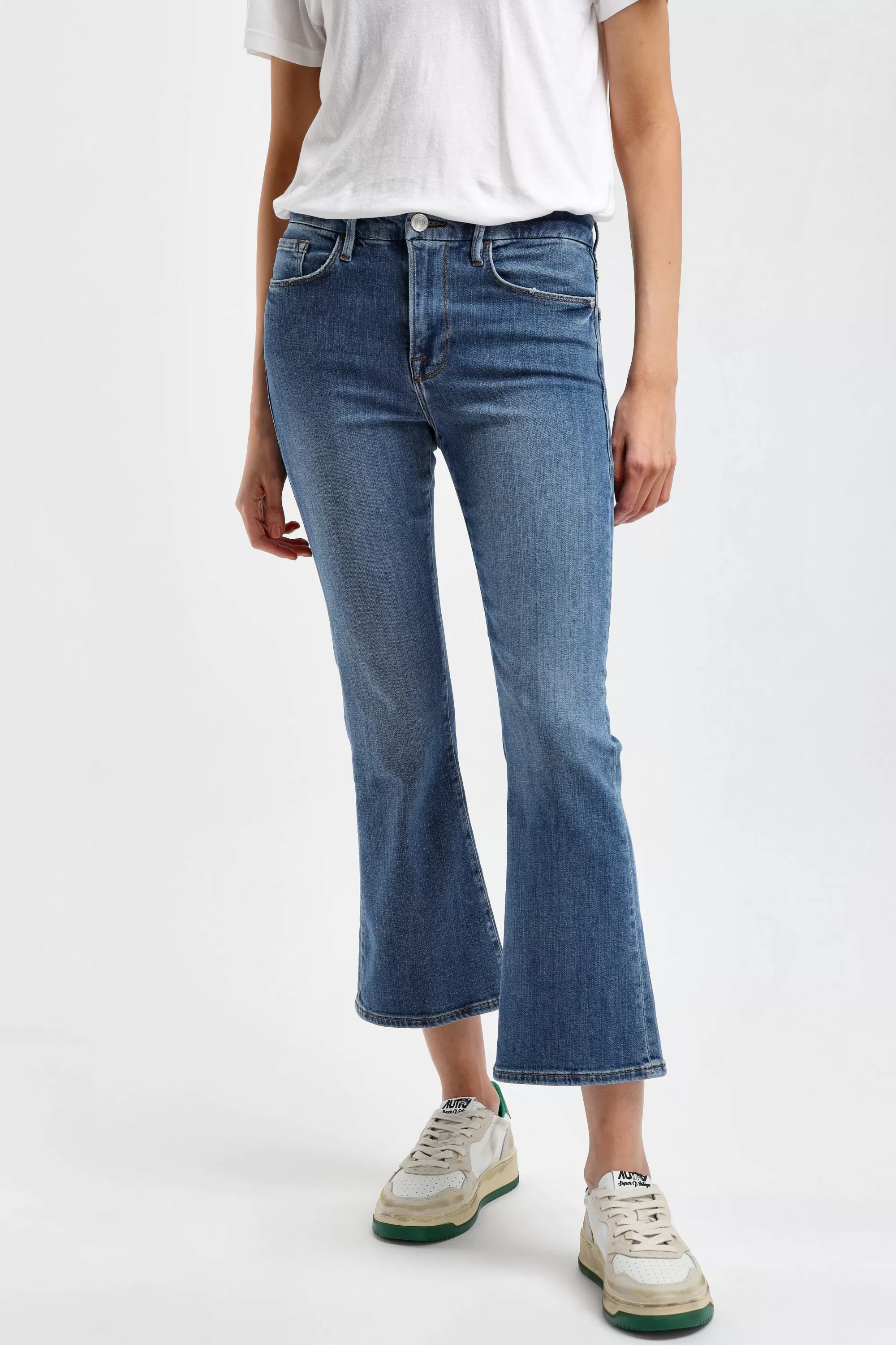 Frauen Frame Jeans Le Crop Mini Boot In Samson