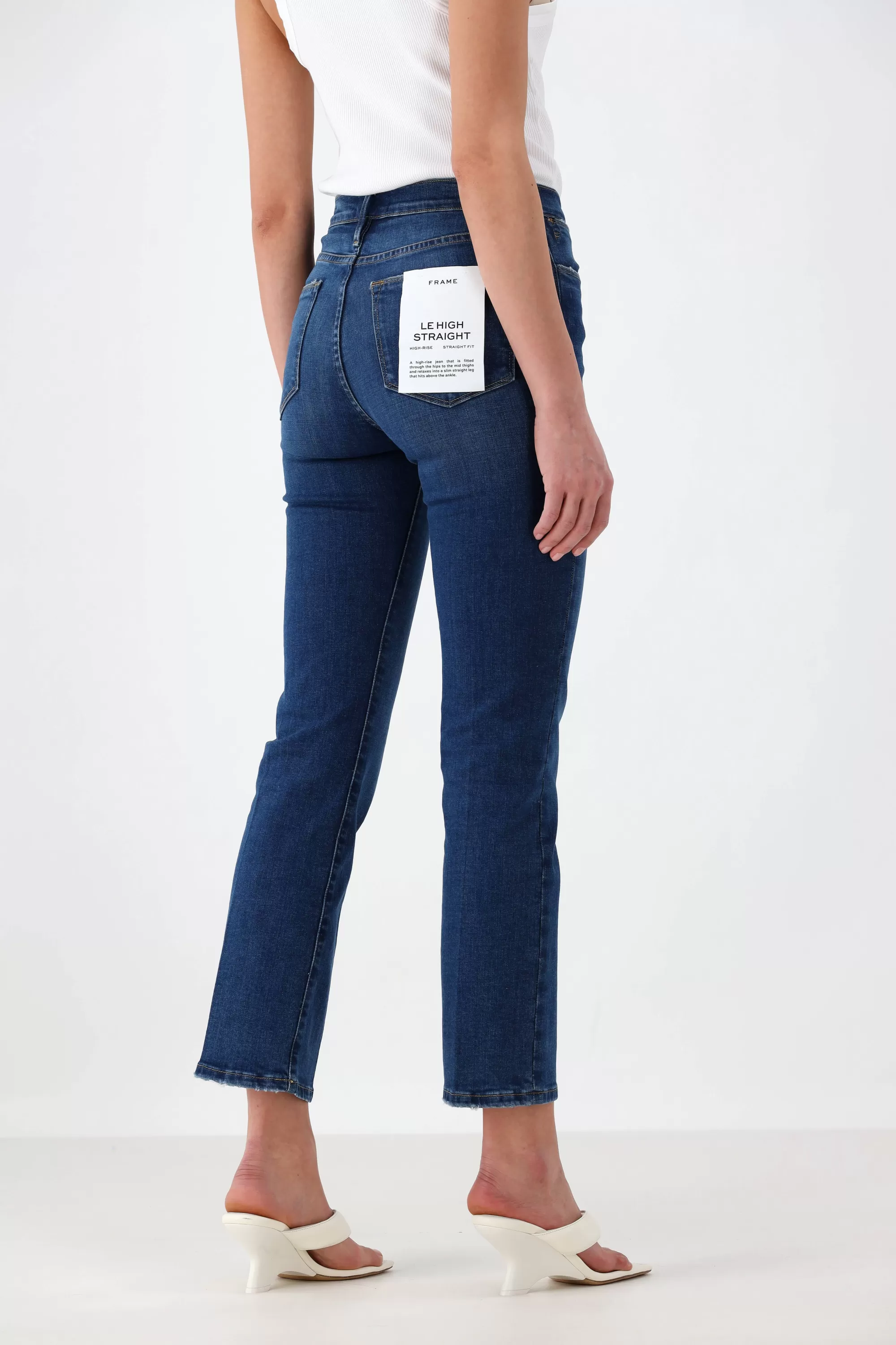 Frauen Frame Jeans Le High Straight In Earthbound