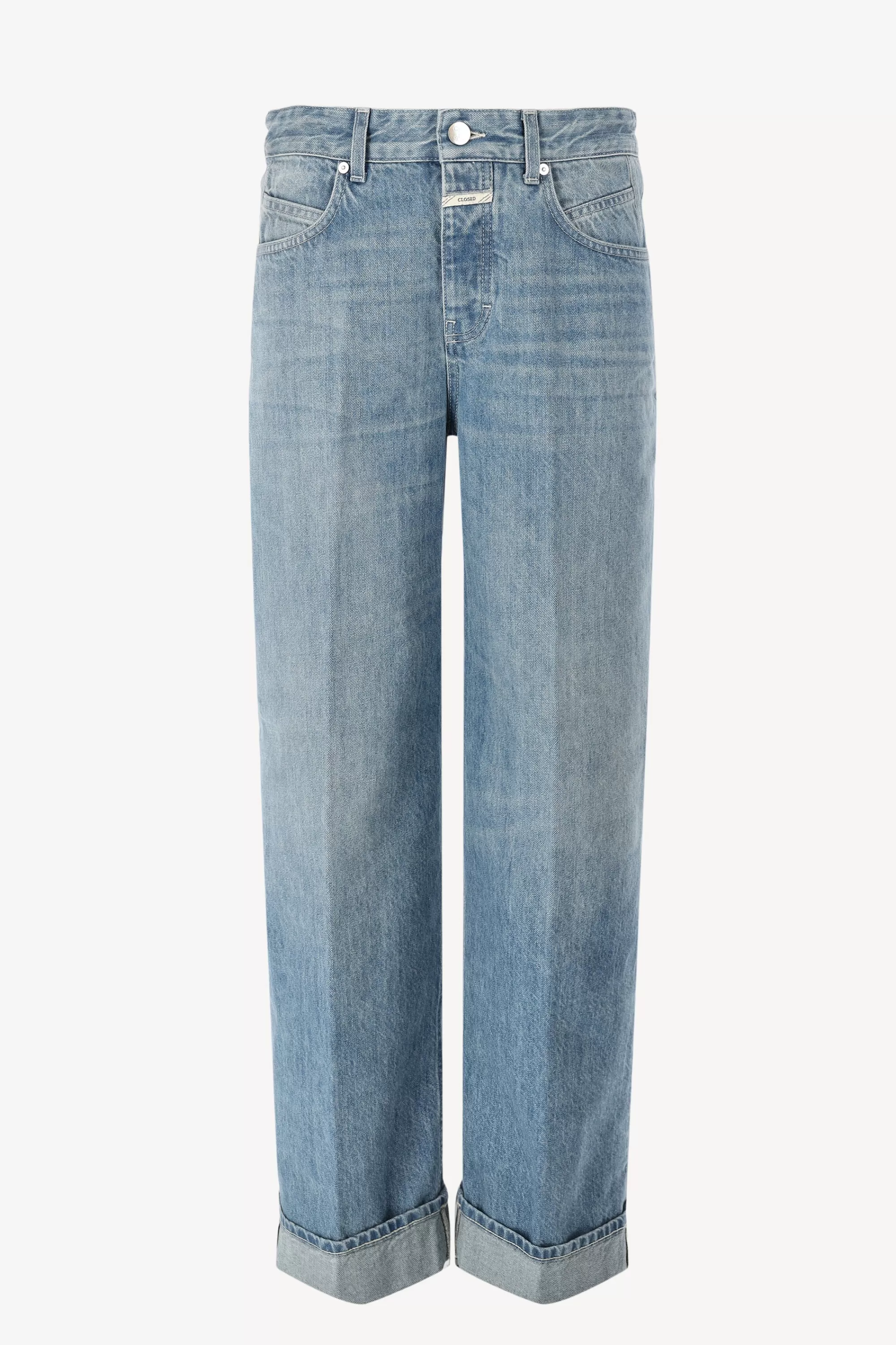 Frauen Closed Jeans Nikka Cropped In Mid Blue