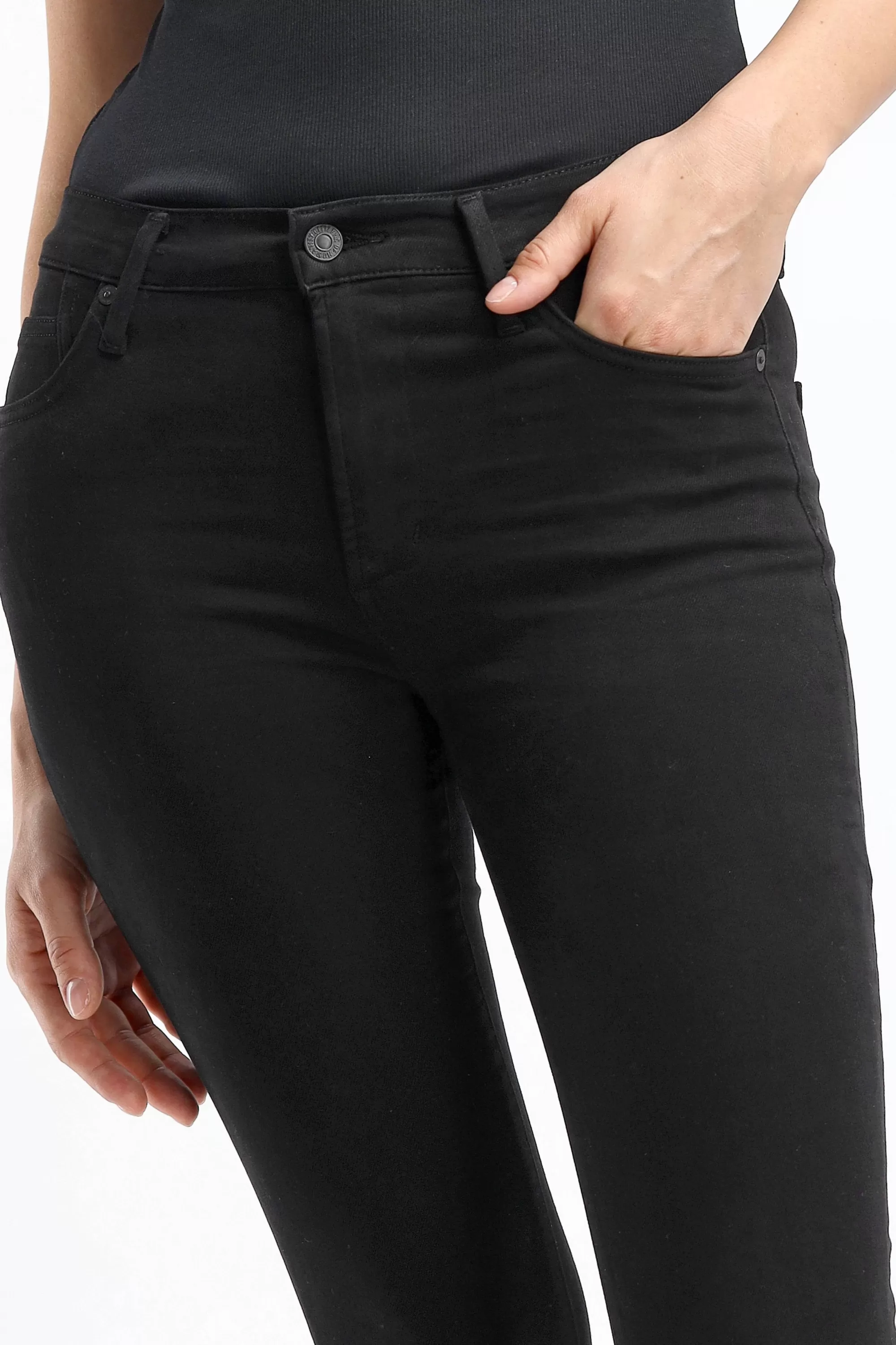 Frauen Citizens of Humanity Jeans Röcket In Plush Black